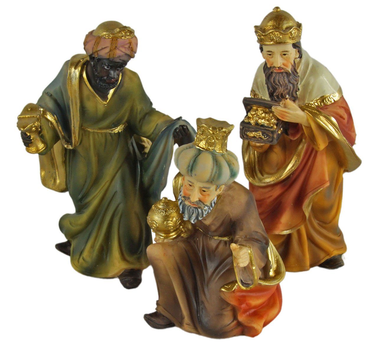 Krippenursel cm, St., (Set, Krippenfiguren 12 12-tlg., 11 Krippenfigur 12-tlg), ca. K 501-01 handbemalte Krippenfiguren