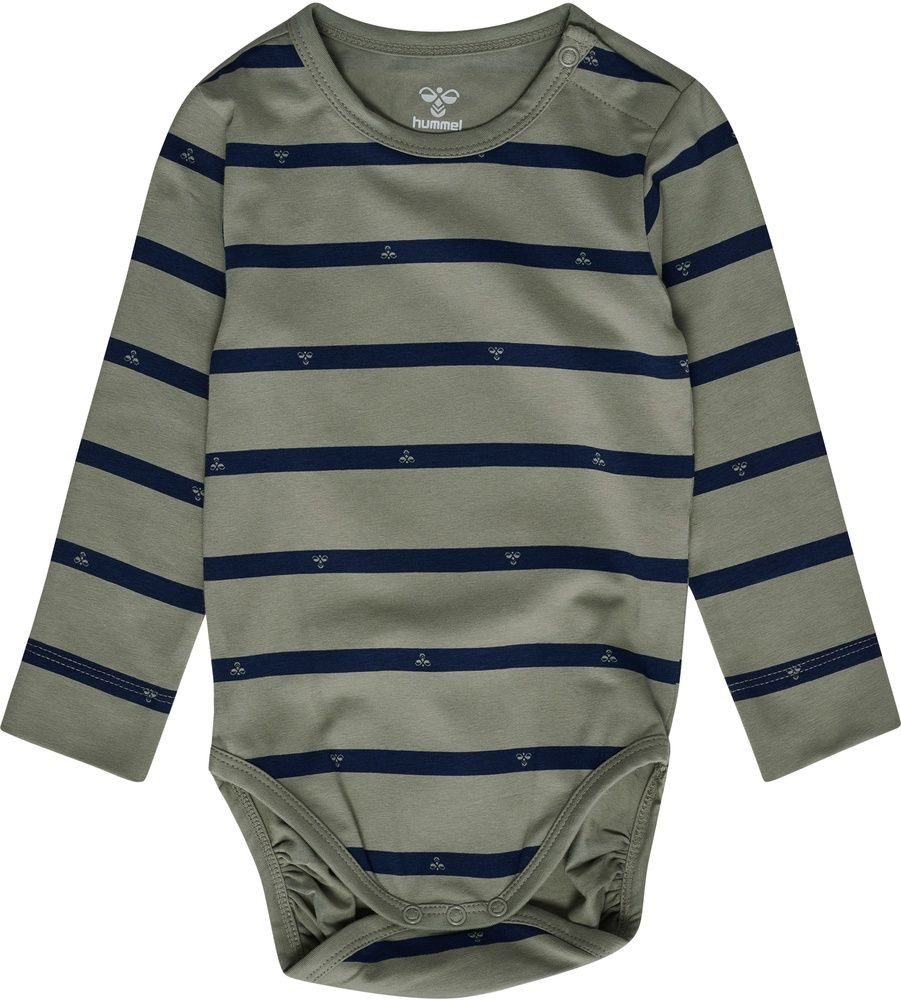 hummel Langarmbody Hmlmini Stripy Bee Body L/S