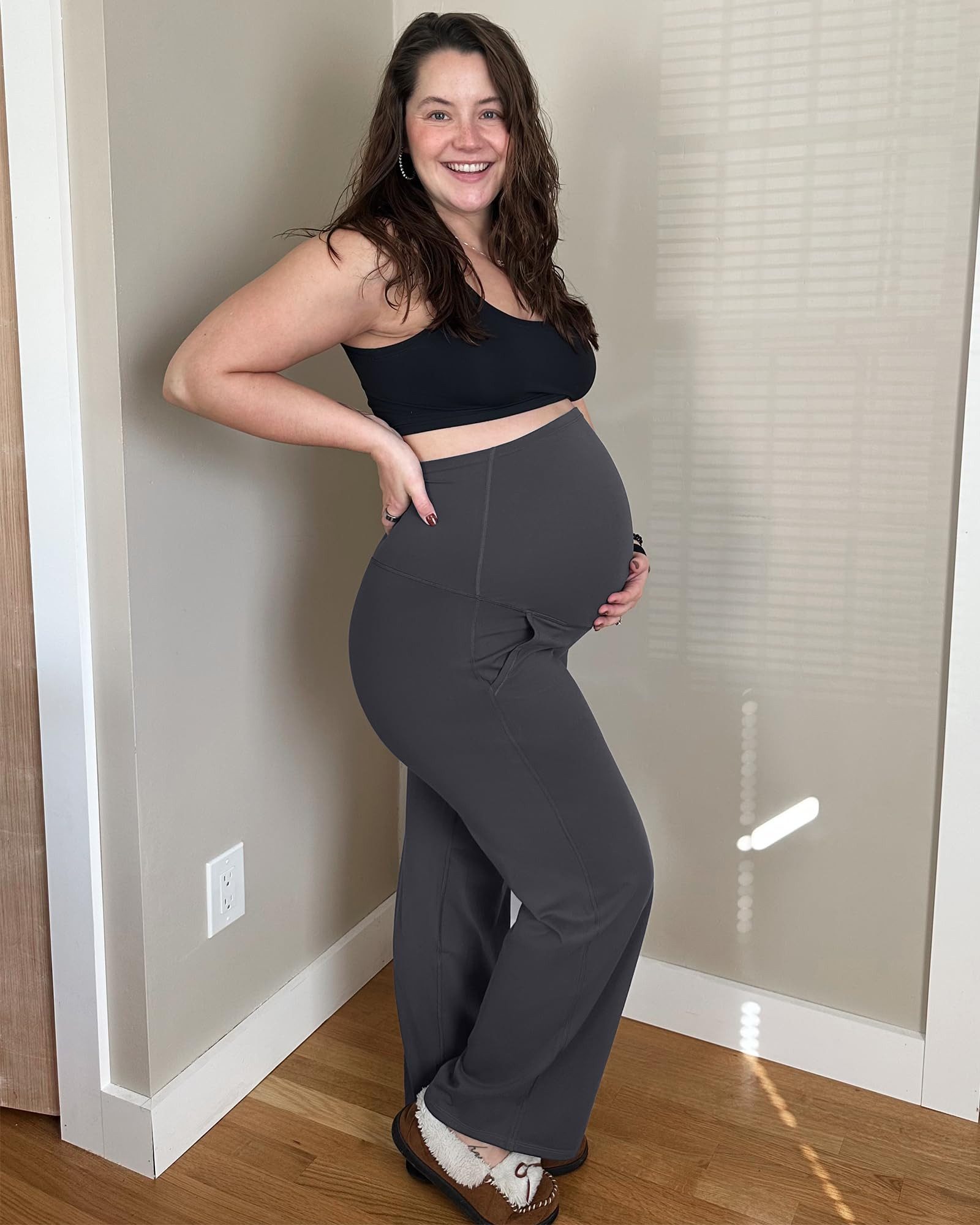 G4Free Umstandshose Damen Umstandshose Jogginghosen Slim Fit Yogahose Arbei günstig online kaufen