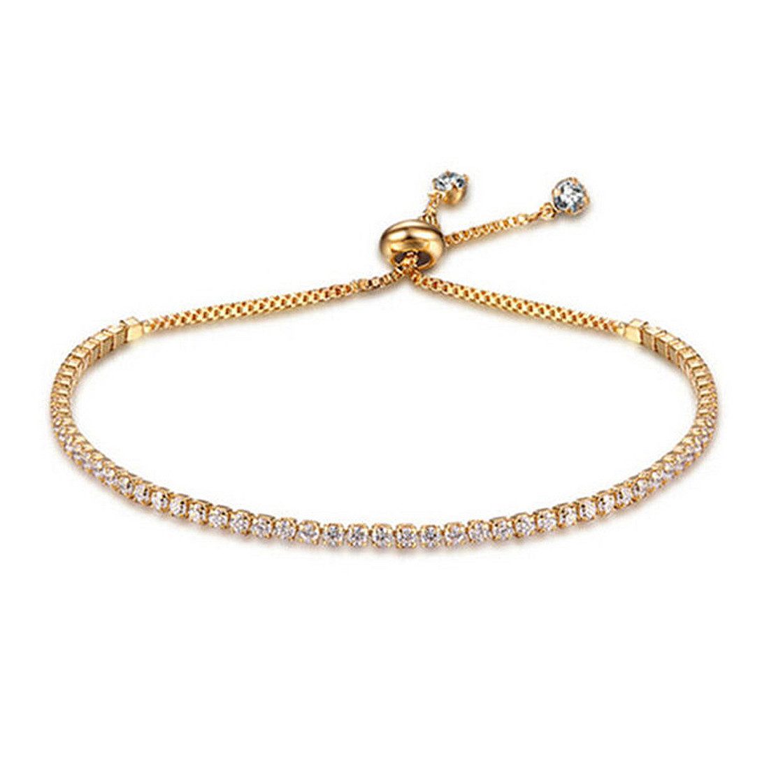 KARMA Armband Damenarmband Strass Gold Silber Rosé Metall Damen modern Dame günstig online kaufen