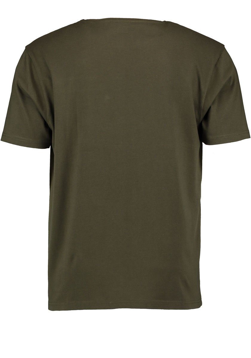 OS-Trachten T-Shirt mit Herren Kurzarmshirt Hirschkopf-Druck Ebape