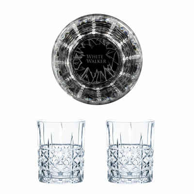 Nachtmann Whiskyglas »Game of Thrones Whiskygläser Set White Walker«, Kristallglas, lasergraviert