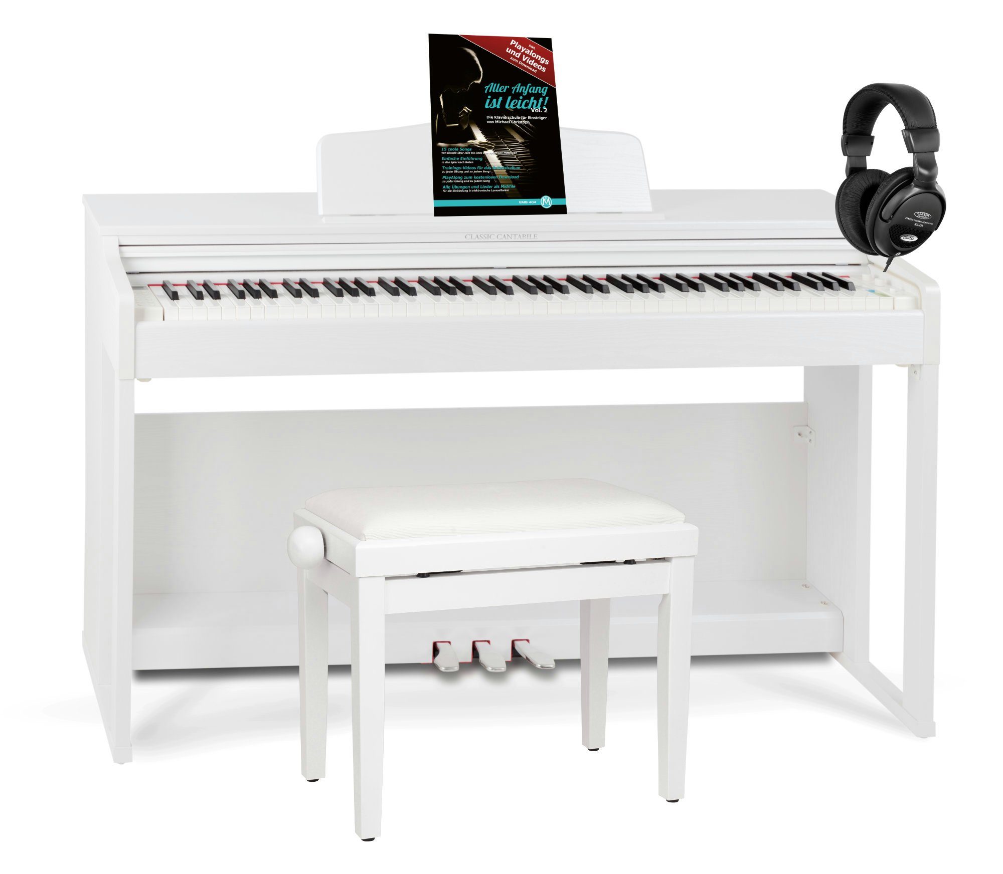 Digitalpiano DP-230 E-Piano - 88 Tasten mit Hammermechanik - USB, Audio und MIDI