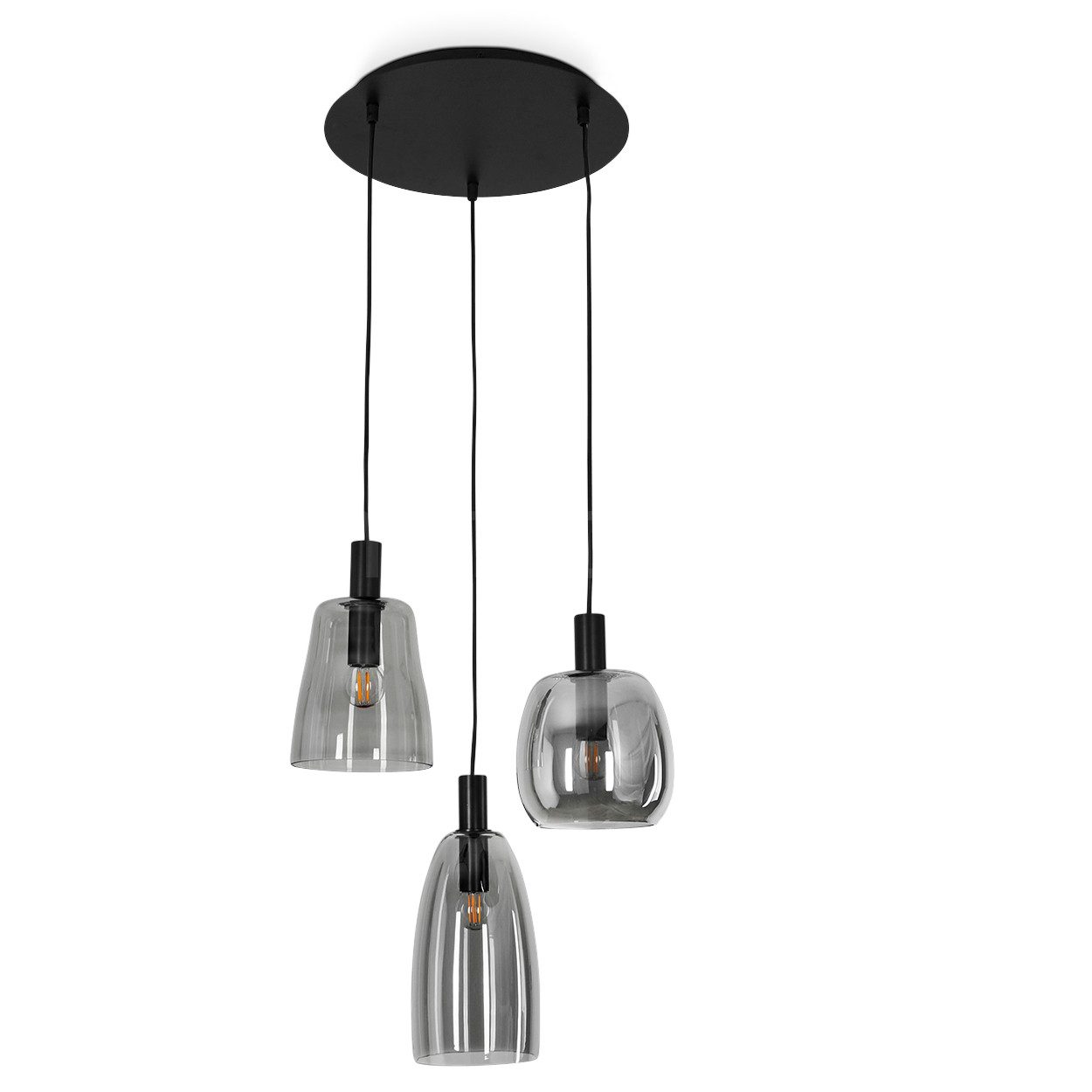 hofstein Hängeleuchte »Monteleto« Hängelampe aus Metall/Glas günstig online kaufen
