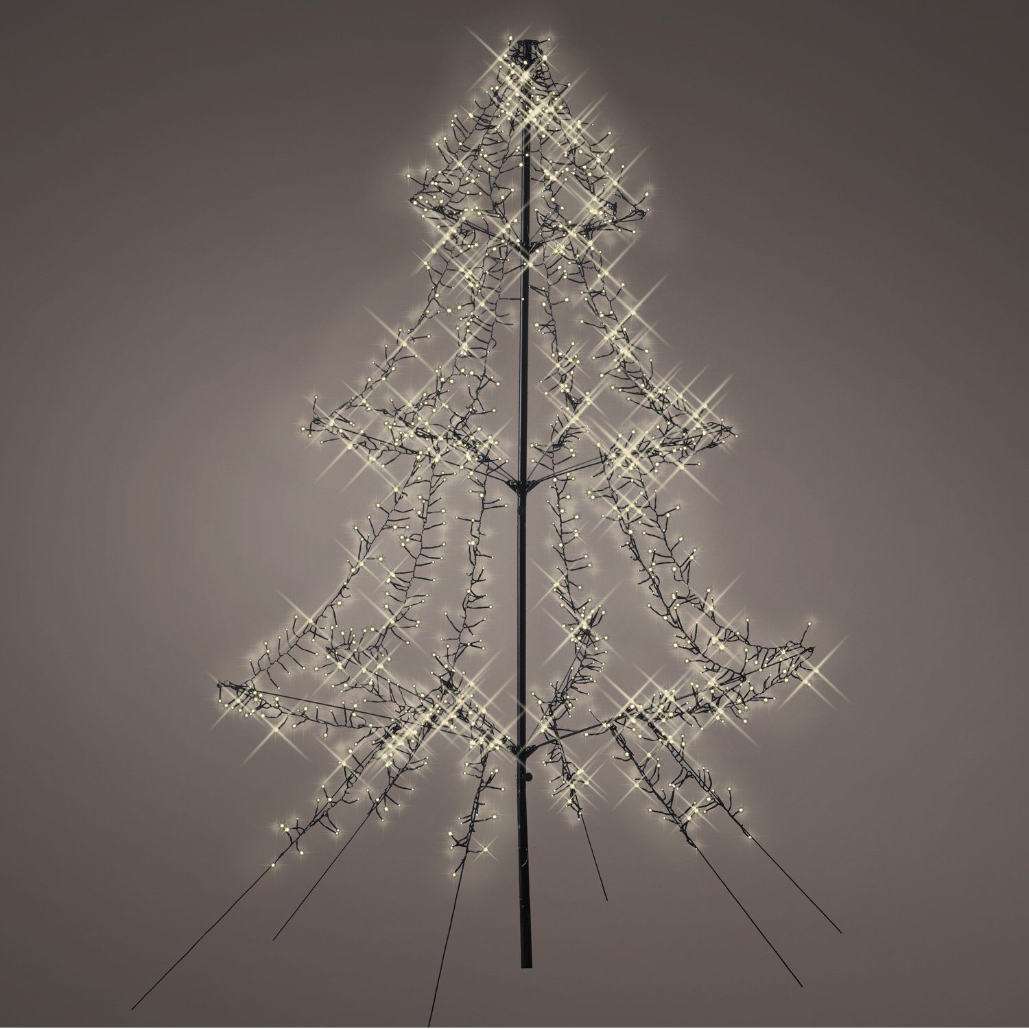 Lumineo LED Baum »LED Leuchtbaum Weihnachtsbaum H 2m funkelnd Timer