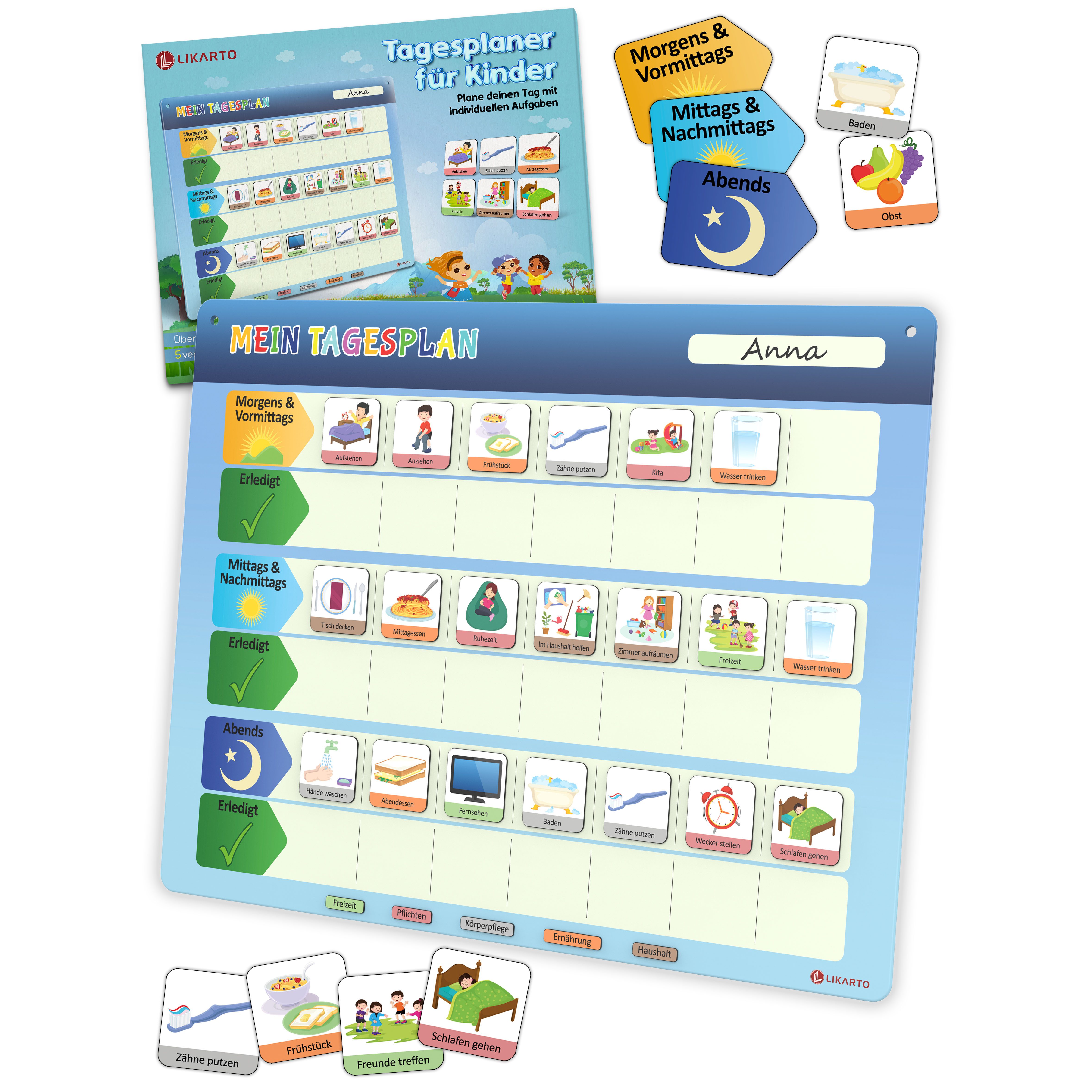 Likarto Magnettafel Tagesplaner für Kinder Montessori günstig online kaufen