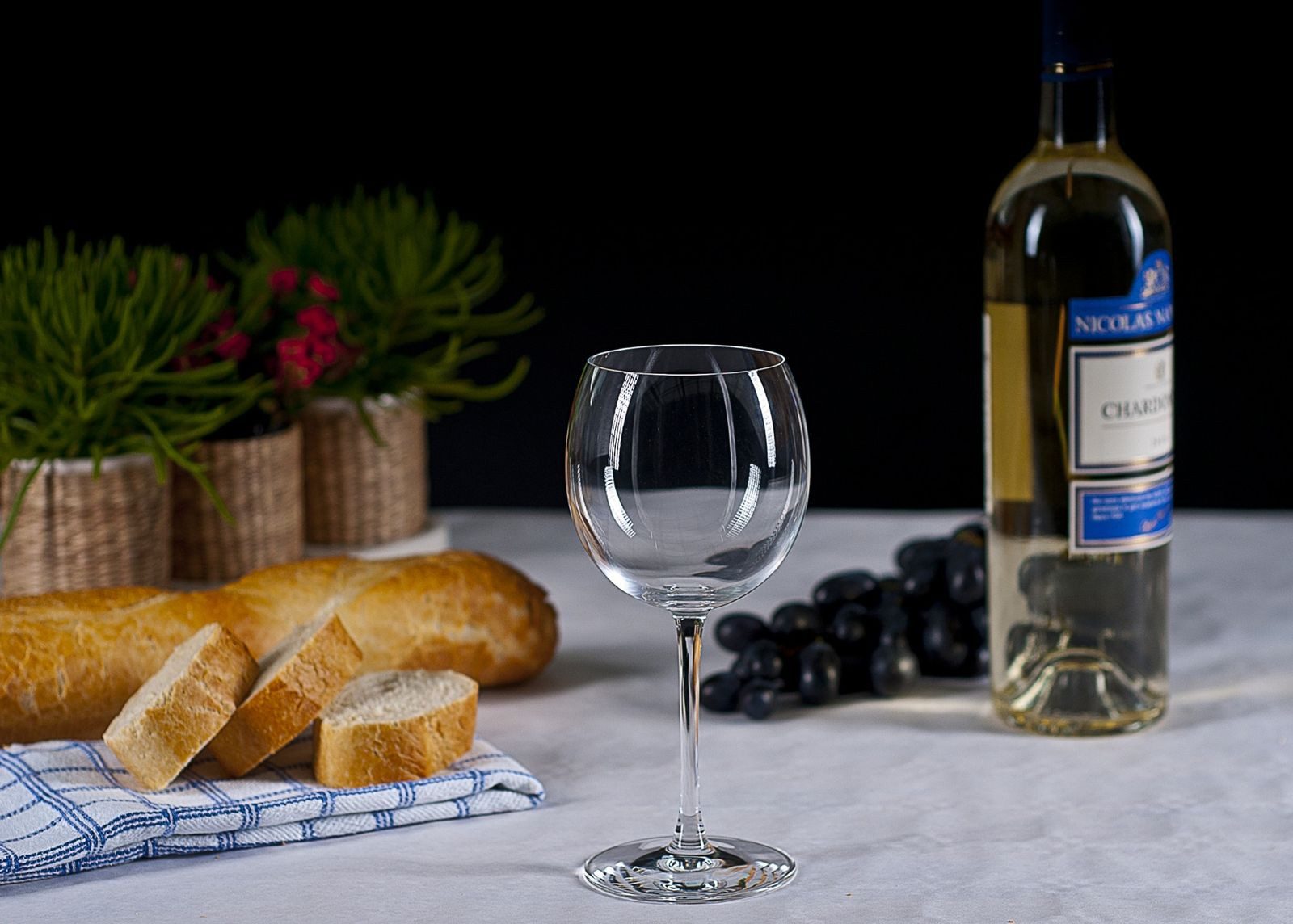 BURI Glas Cristal d'Arques 2er-Set Weingläser Weißweinglas Rotweinglas Weinglas, Glas – Bild 2 von 2