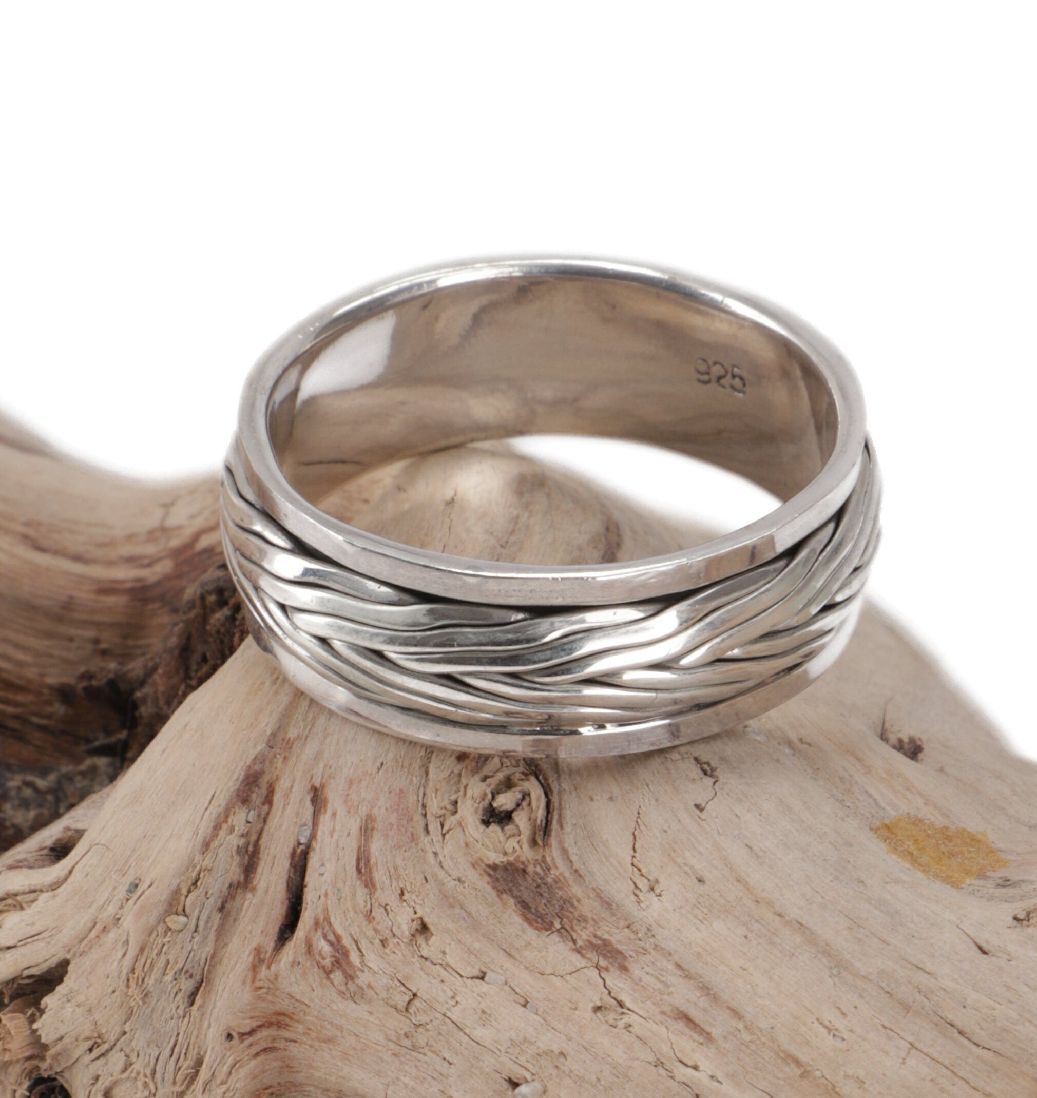 Guru-Shop Silberring Silberring, Boho Style Ethno Ring, keltisch.. 68 (21,6 mm)-Modell 10