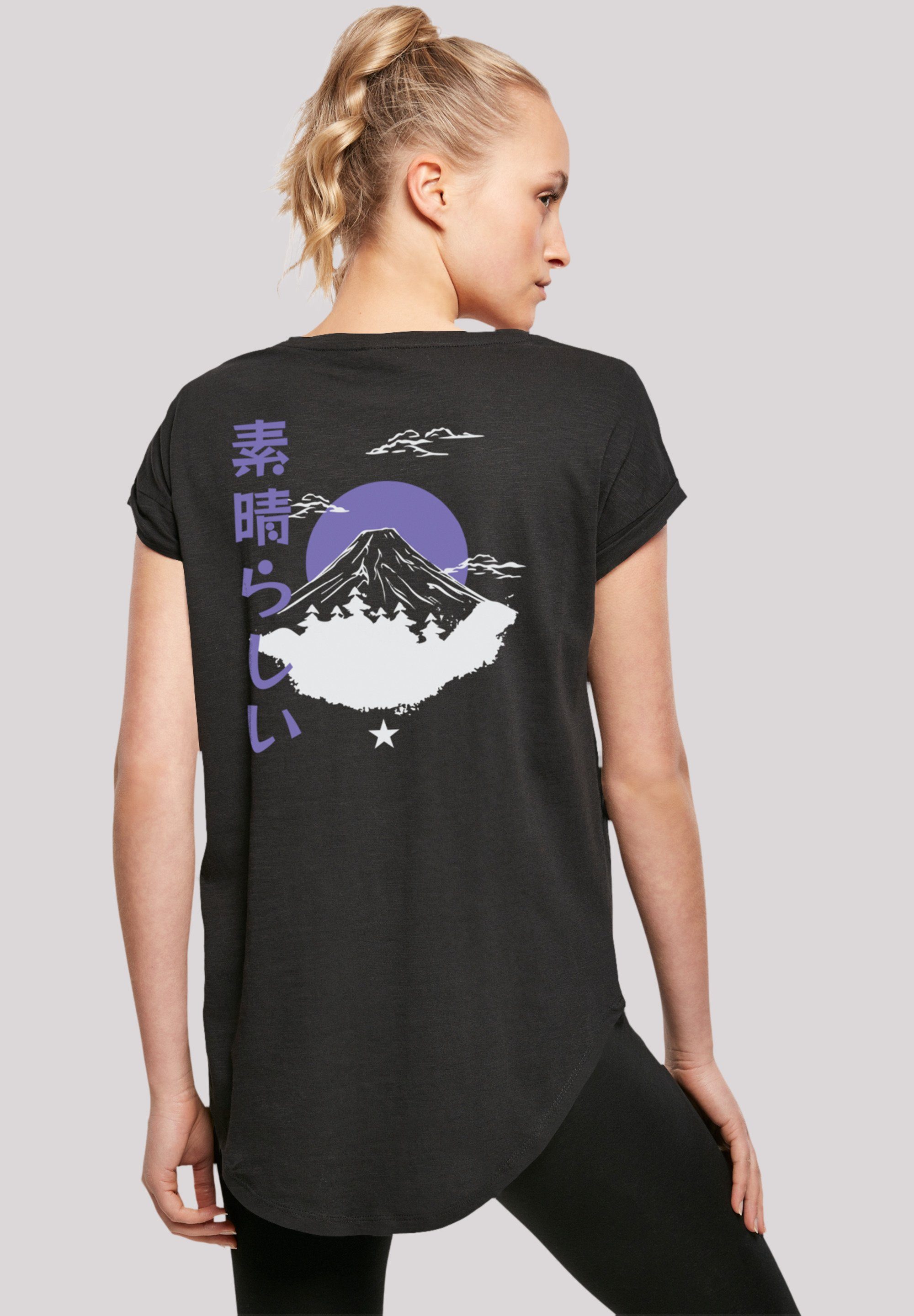 F4NT4STIC T-Shirt Mount weicher Tragekomfort Sehr Print, Fuji mit Baumwollstoff hohem