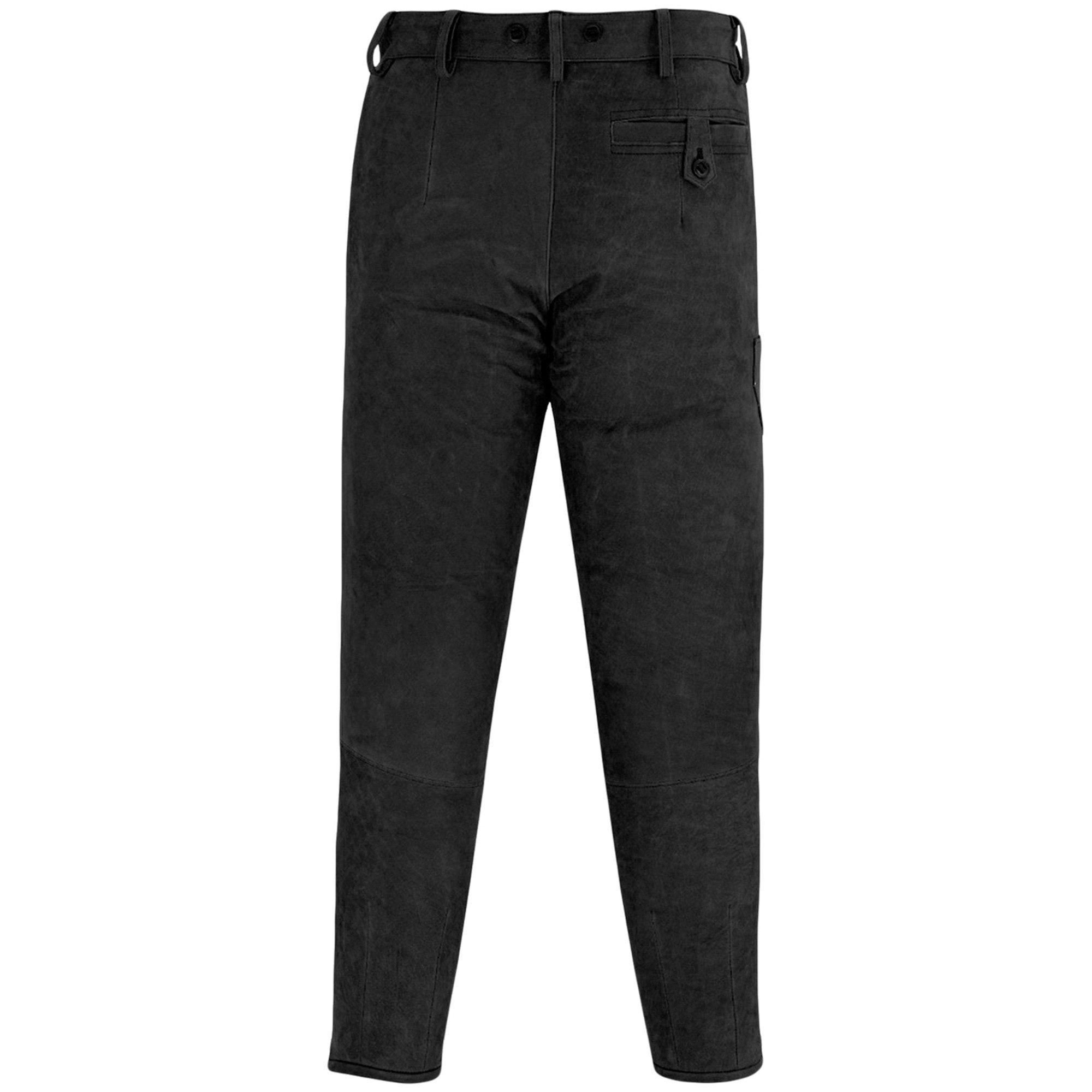 German Wear Lederhose GW601 Lange Jagd Trachten Lederhose Jägerhose Jagdhose aus Nubuckleder