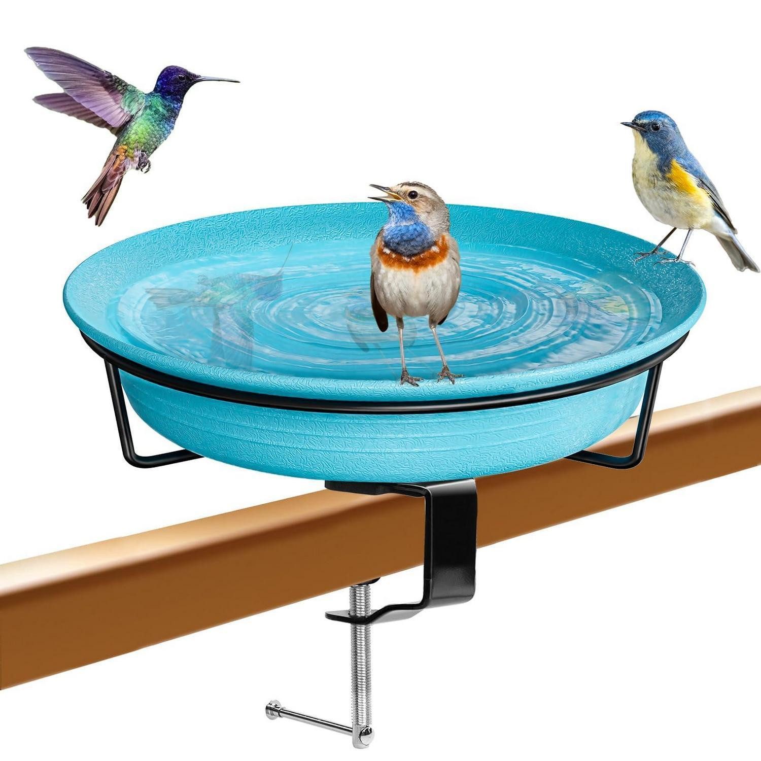 LuxusKollektion Vogeltränke Vogeltränke Balkon Groß Blau Modern