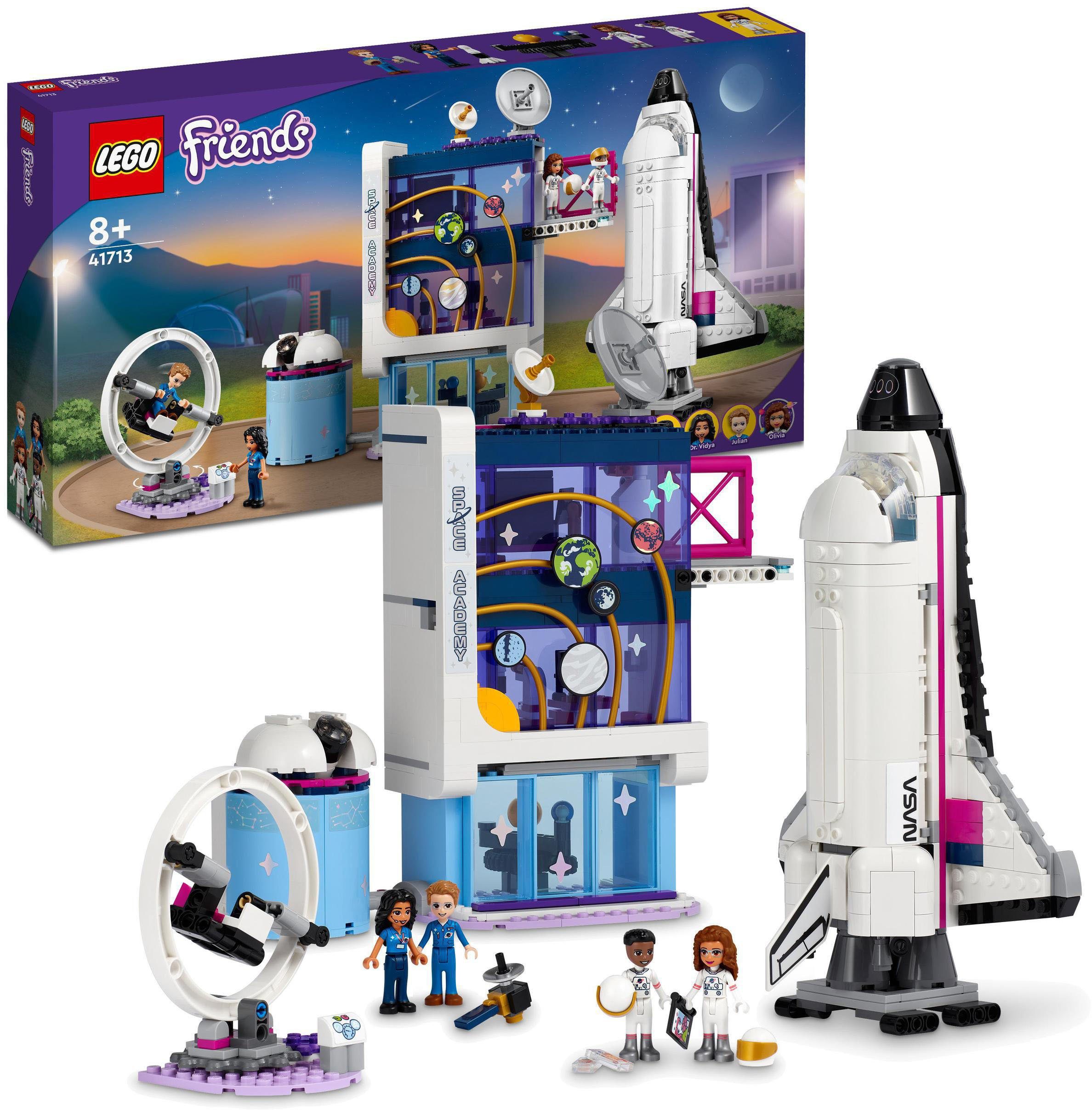 Friends, (757 Konstruktionsspielsteine LEGO® LEGO® Olivias Raumfahrt-Akademie St) (41713),