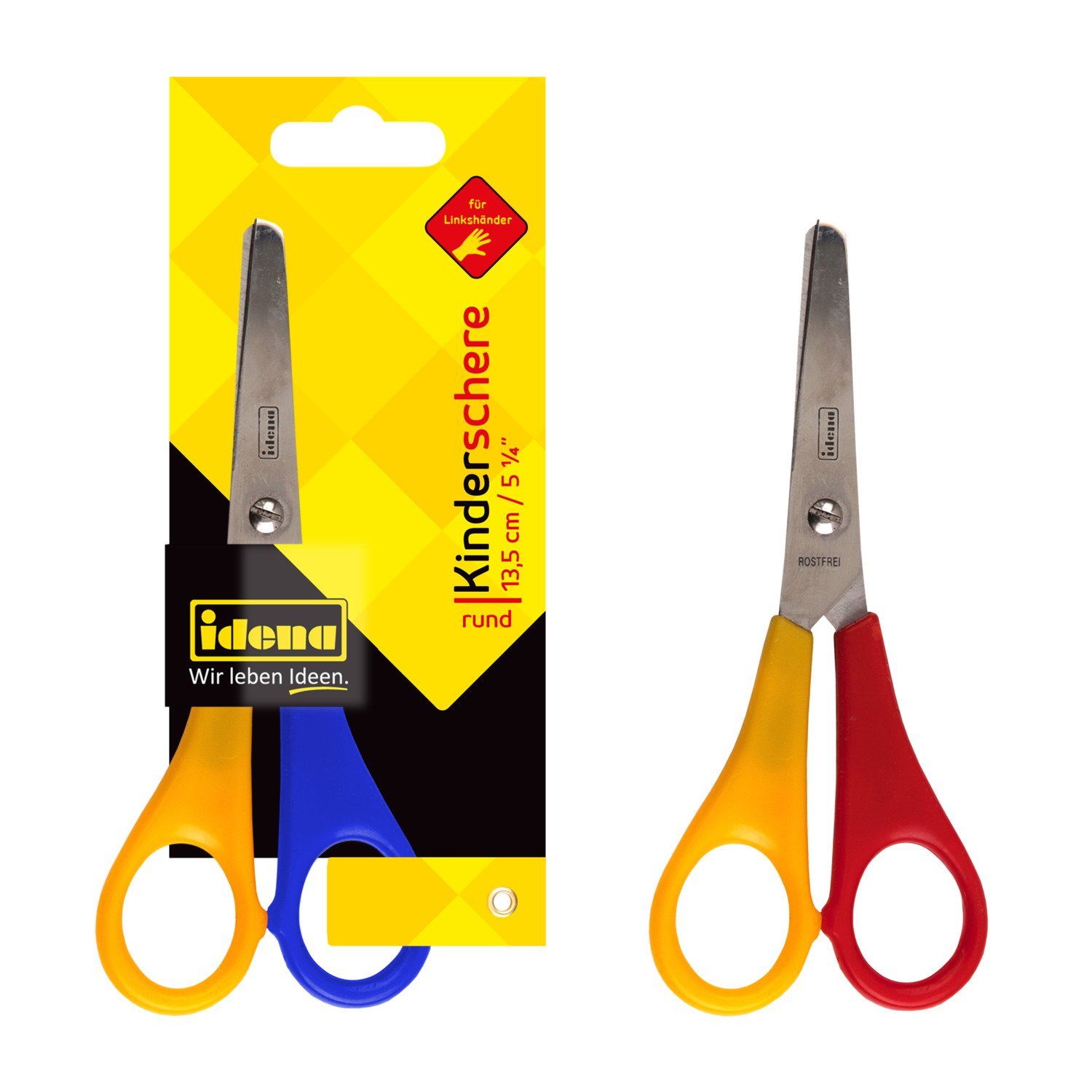 Idena Papierscheren Idena Kinderschere rund 5 1/4",für Linkshänder