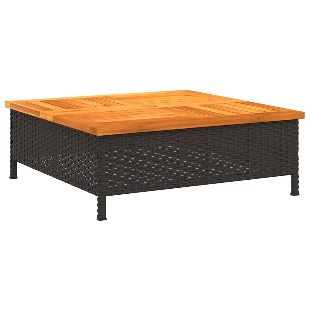 vidaXL Gartentisch Gartentisch Schwarz 70x70x25 cm günstig online kaufen