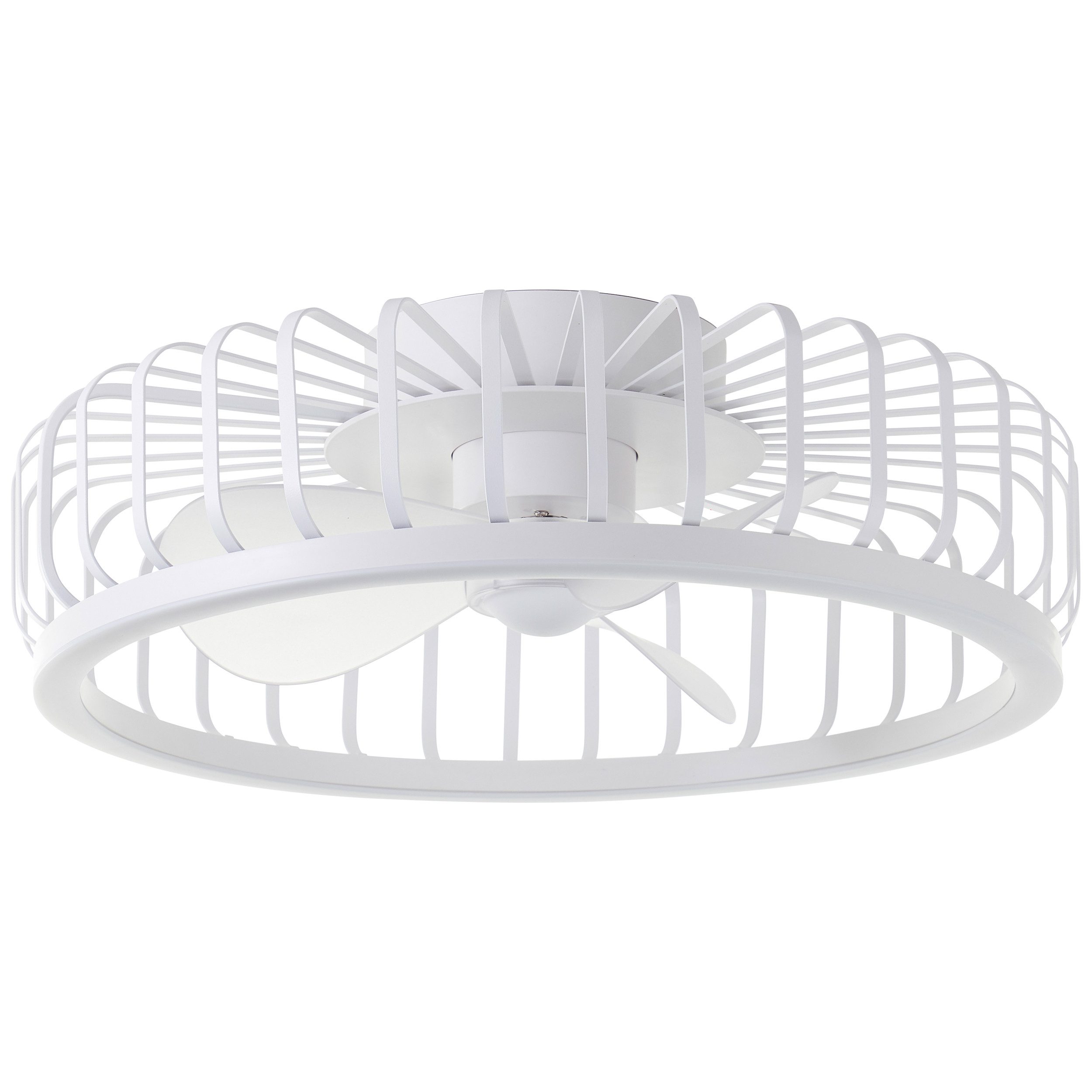 Brilliant LED Deckenleuchte Capo, CCT - über Fernbedienung, Dimmfunktion, Memoryfunktion, Nachtlichtfunktion, Timerfunktion, Ventilatorfunktion, LED fest integriert, warmweiß - kaltweiß, LED-Ventilator, Ø 48 cm, 4200 lm, dimmbar, CCT