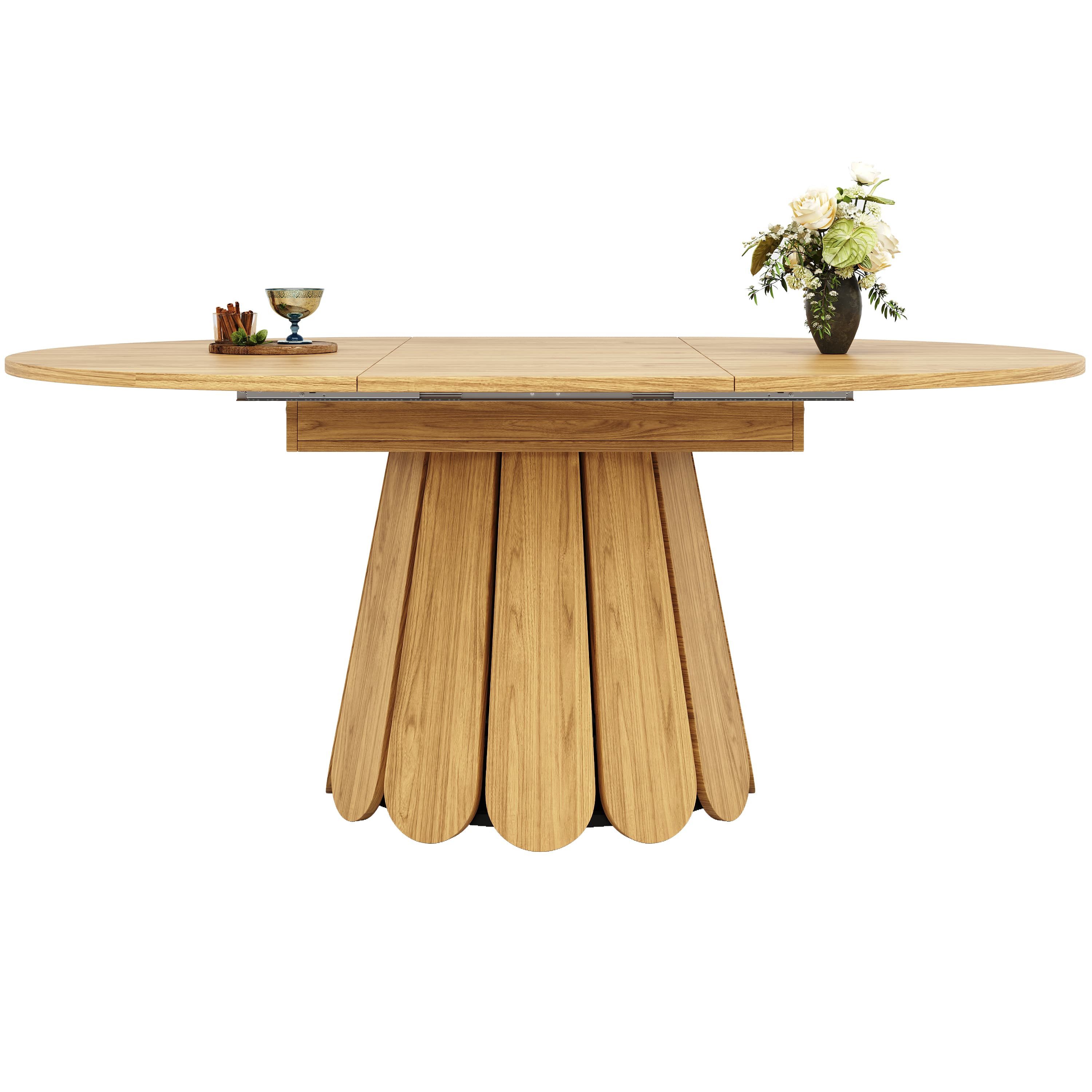 ANYSUN Esstisch Teleskoptisch, Tisch, Küchentisch, Balkontisch (Spar-Set, 1Tisch), Breite 118-158 cm, ausziehbar zu oval
