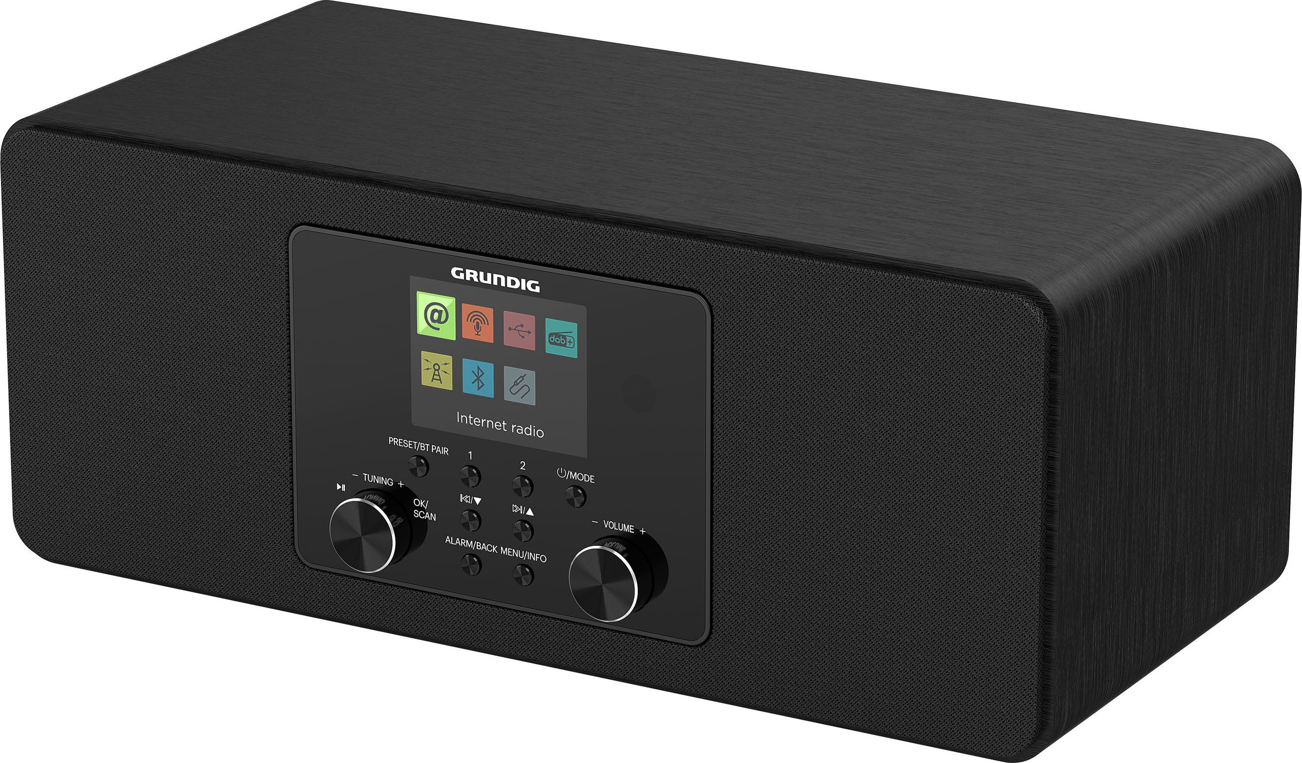 Grundig DTR 5100 2.0 DAB+ WEB B Internet-Radio (Digitalradio (DAB), FM-Tuner mit RDS, Internetradio, 14 W)