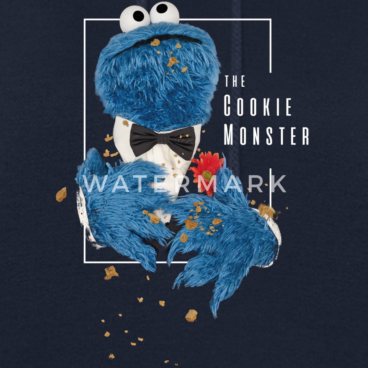 Spreadshirt Hoodie Sesamstraße The Cookie Monster Damen Hoodie (1-tlg)