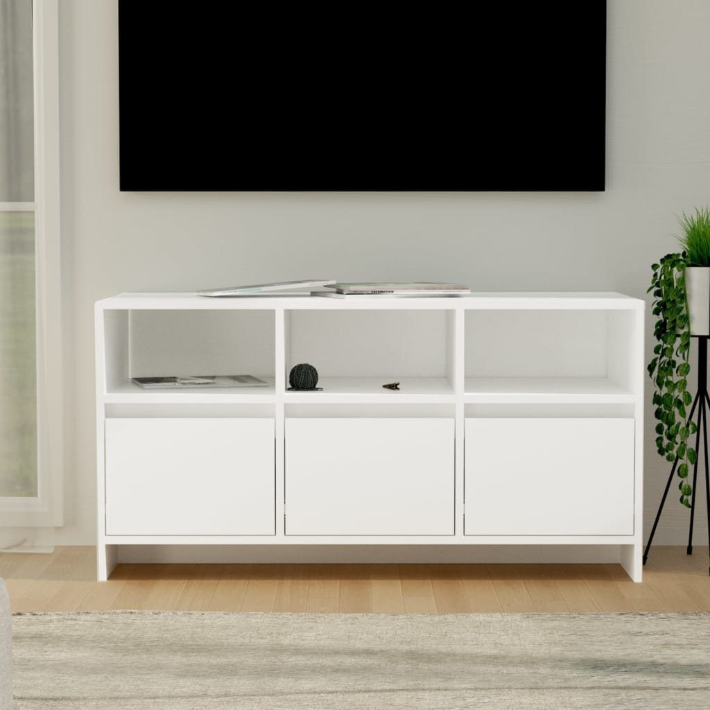 furnicato TV-Schrank Weiß 102x37,5x52,5 cm Holzwerkstoff