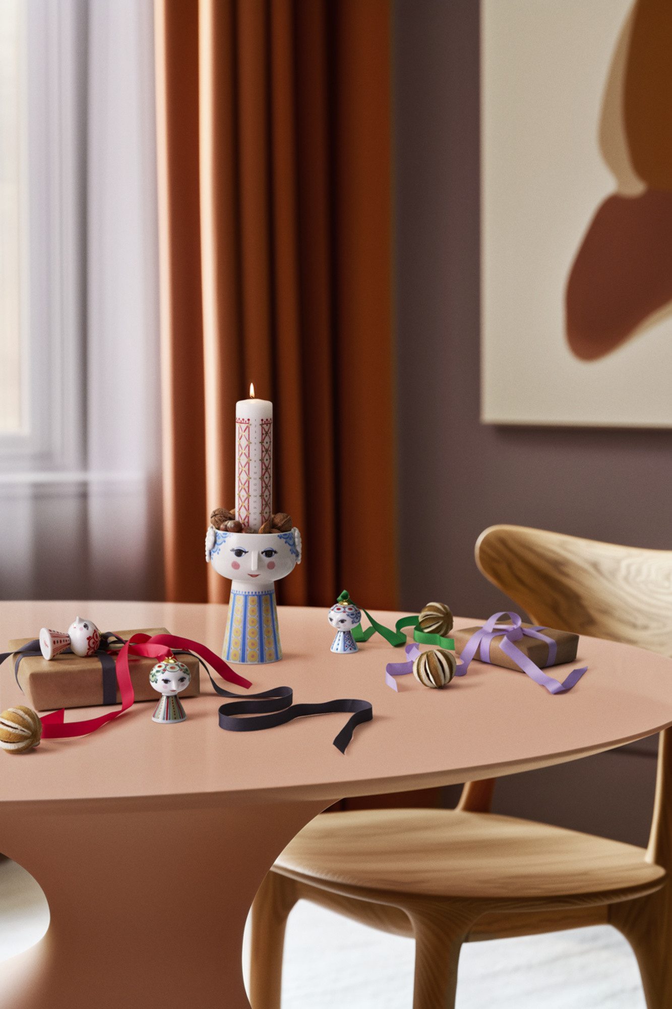 Bjørn Wiinblad Stumpenkerze Bjørn Wiinblad Eva Kerze bunt