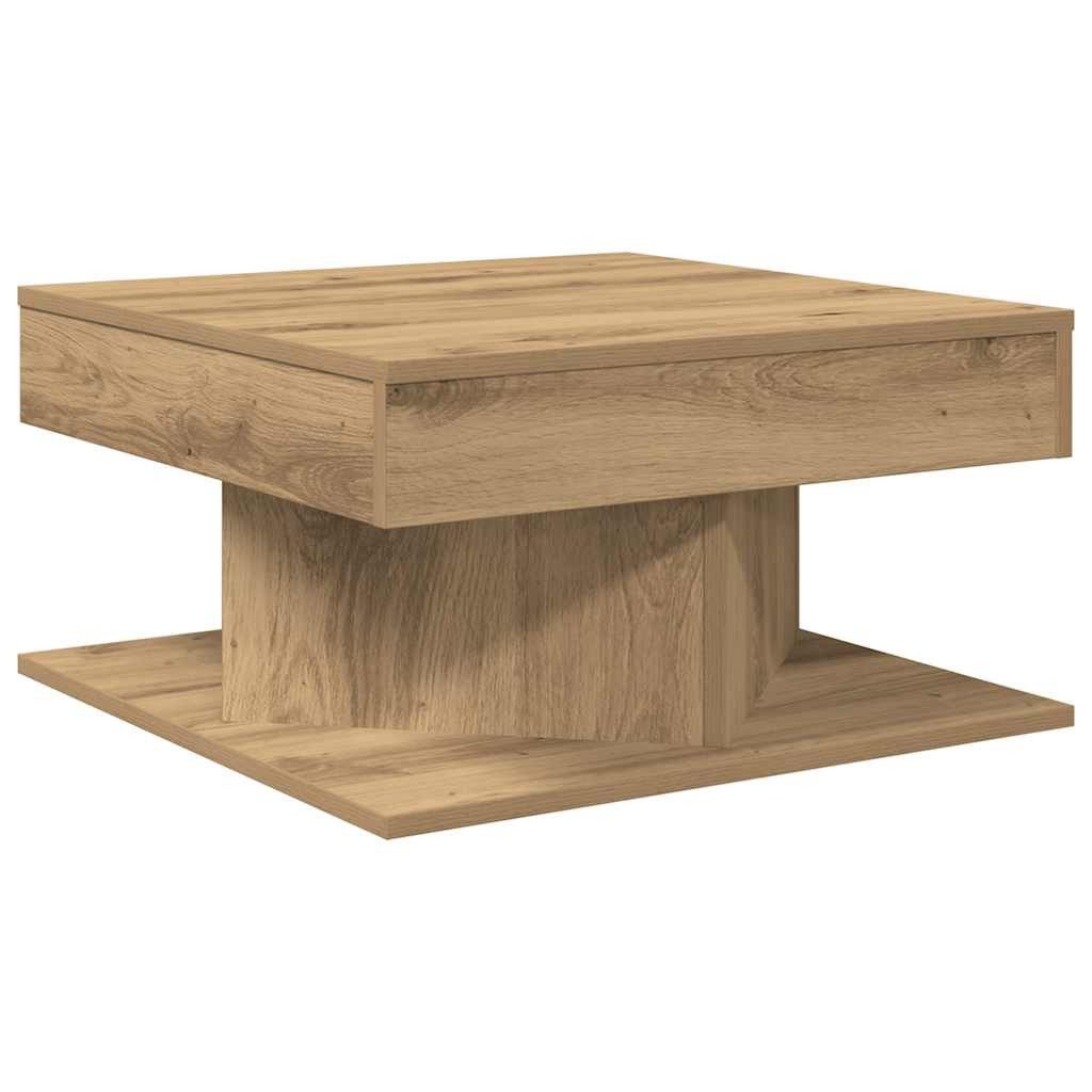 vidaXL Couchtisch, Couchtisch Artisan-Eiche 55x55x30 cm Holzwerkstoff günstig online kaufen