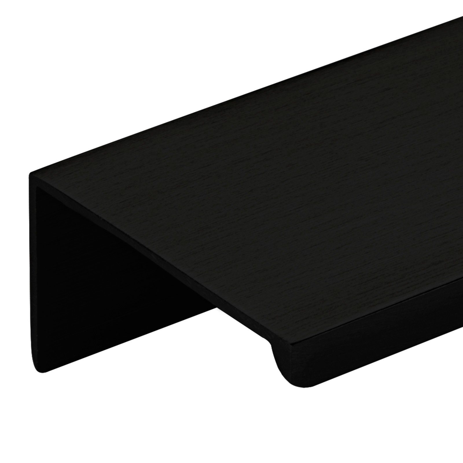 SO-TECH® Möbelgriff SEARL, Aluminium, schwarz oder Edelstahloptik (1-St), 70 mm, schwarz eloxiert gebürstet