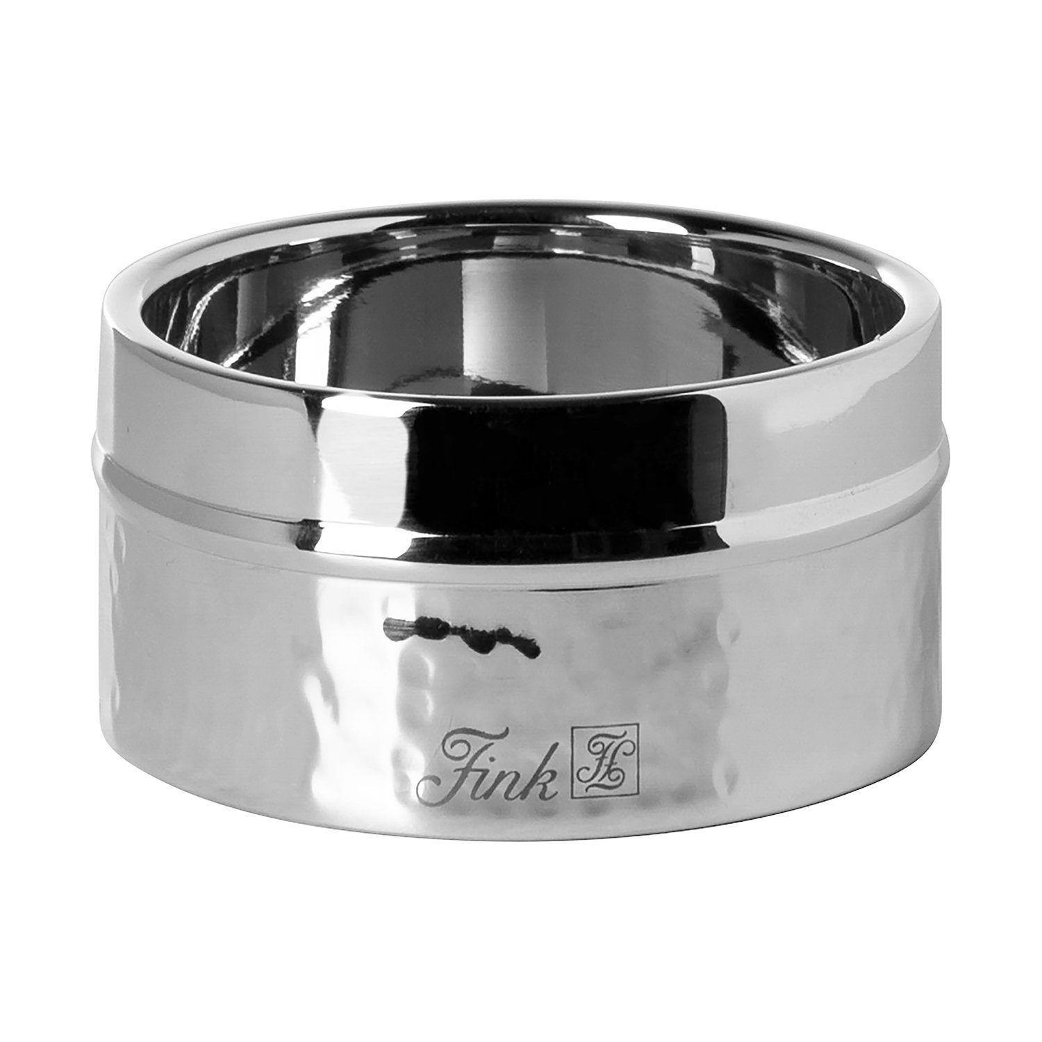 Fink Kerzenleuchter NASSAU Stumpenkerzenhalter - silber - Edelstahl - H. 5c günstig online kaufen