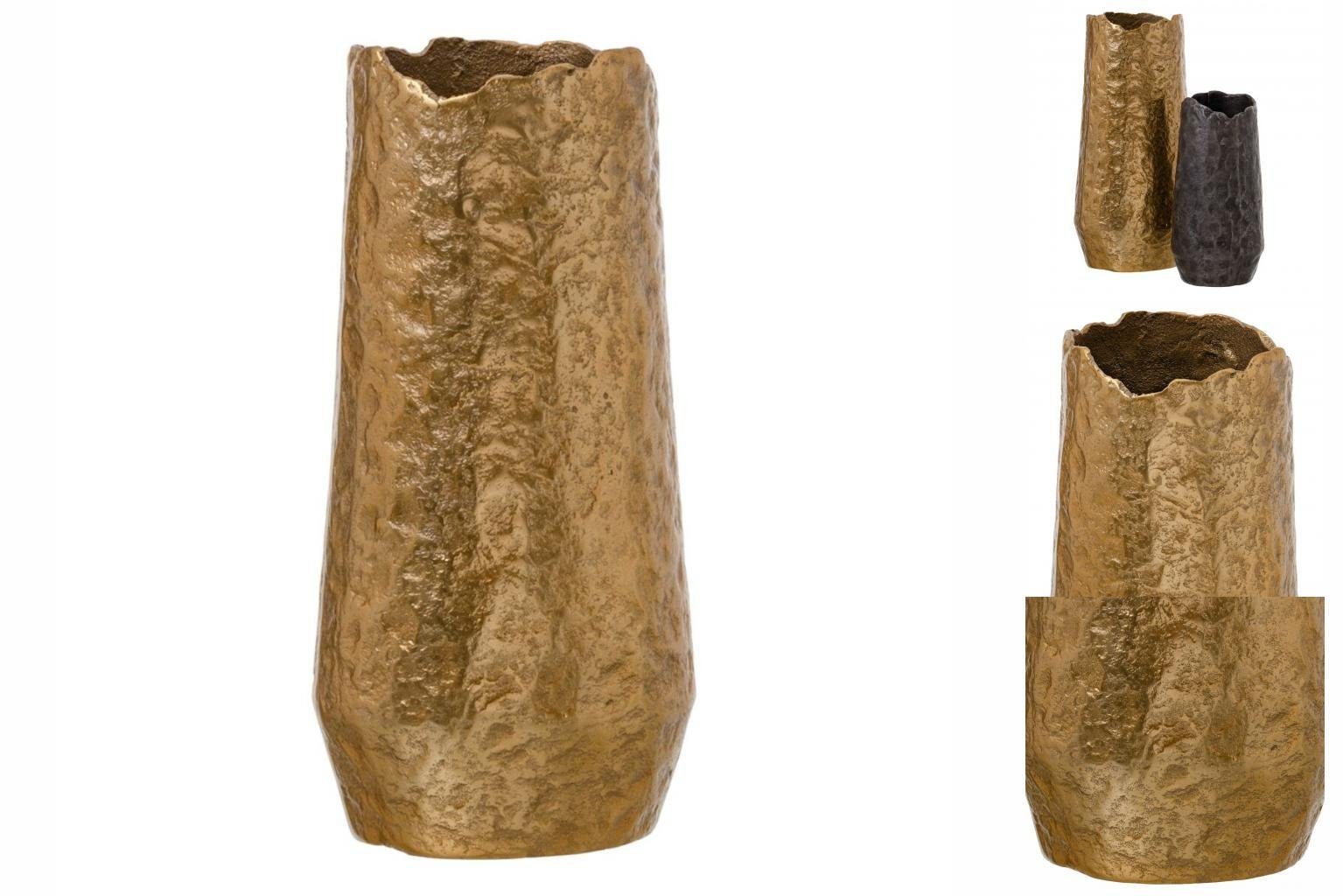 Bigbuy Dekovase Vase Gold Aluminium 18 x 18 x 36 cm