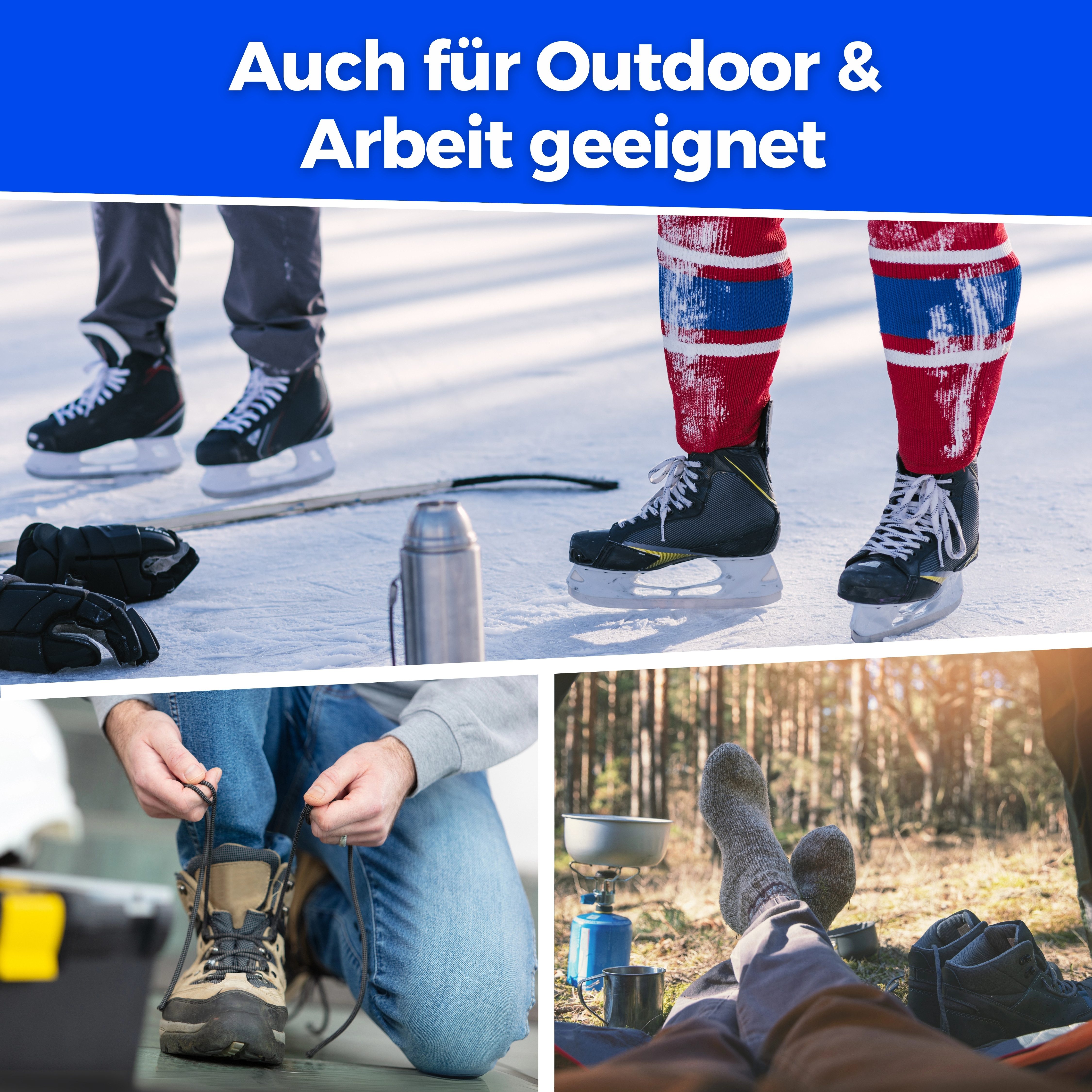 MEDOLY Thermosocken Damen Wintersocken mit 85% Baumwolle (6er Pack) Vollfrottee für extra Wärme