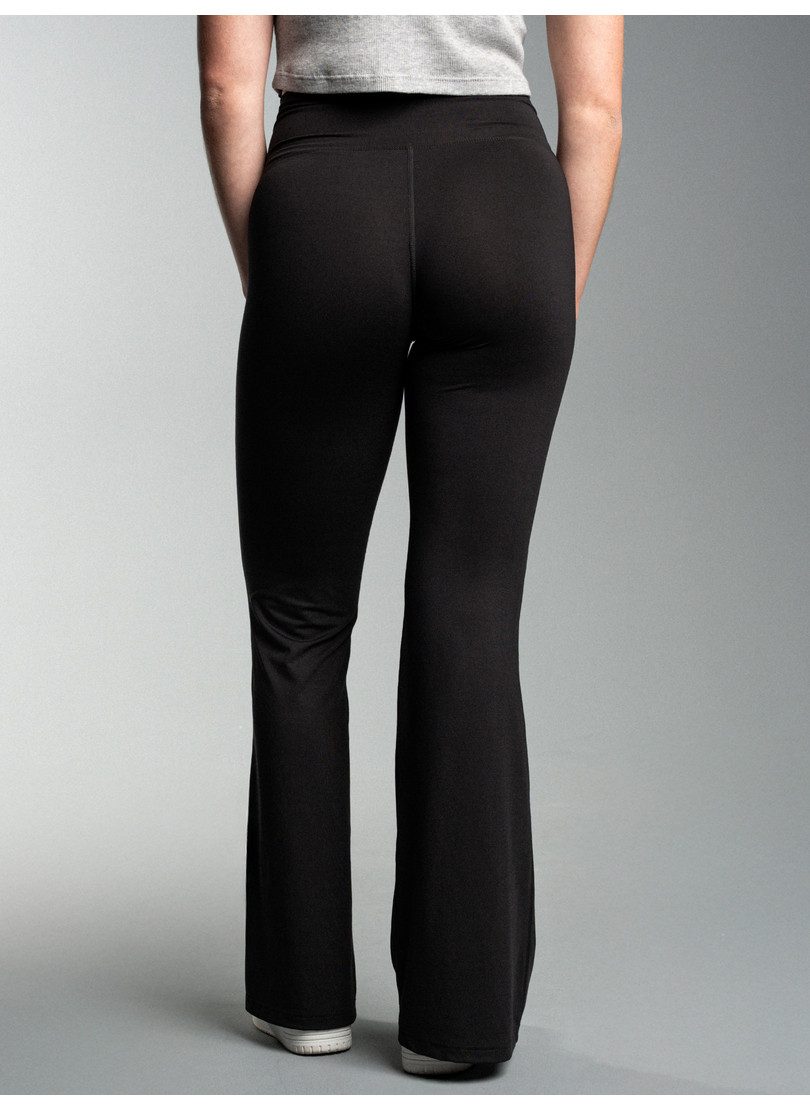 Trigema Jerseyhose TRIGEMA Schlaghose mit hohem Bund (1-tlg)