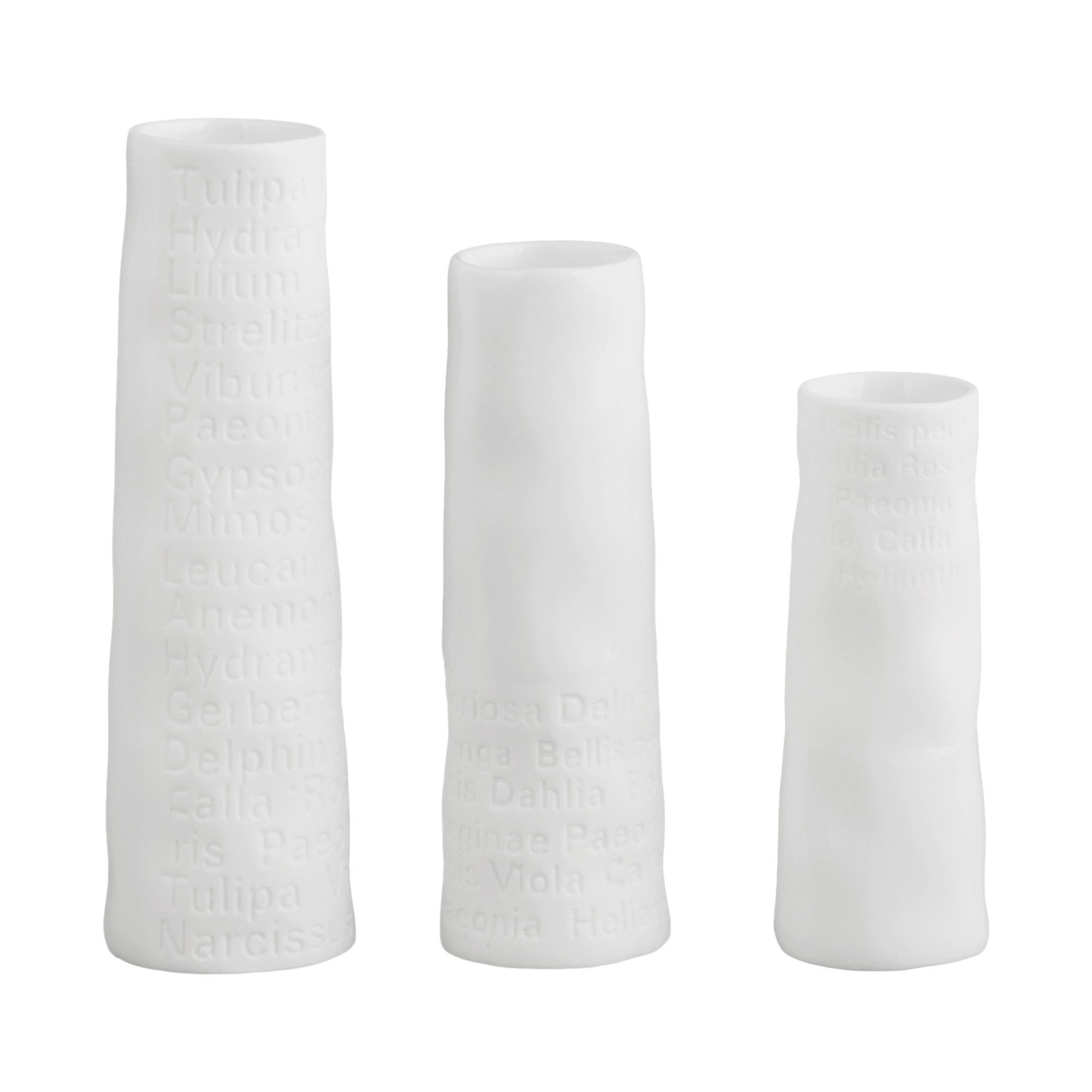 Räder Dekovase räder Raumpoesie Minivasen Set aus 3 Weiß