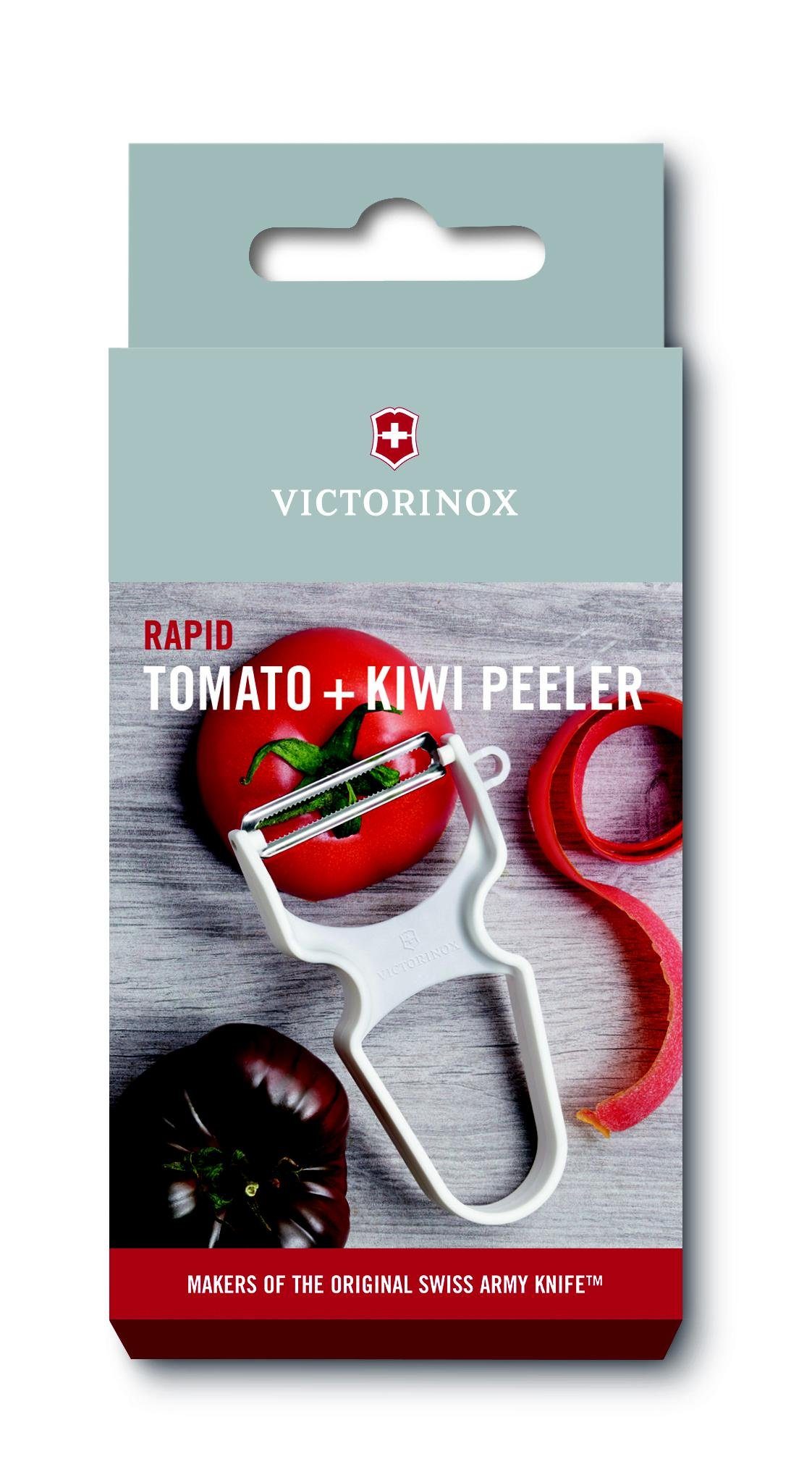 zackenschliff RAPID Taschenmesser Sparschäler, weiss, Victorinox