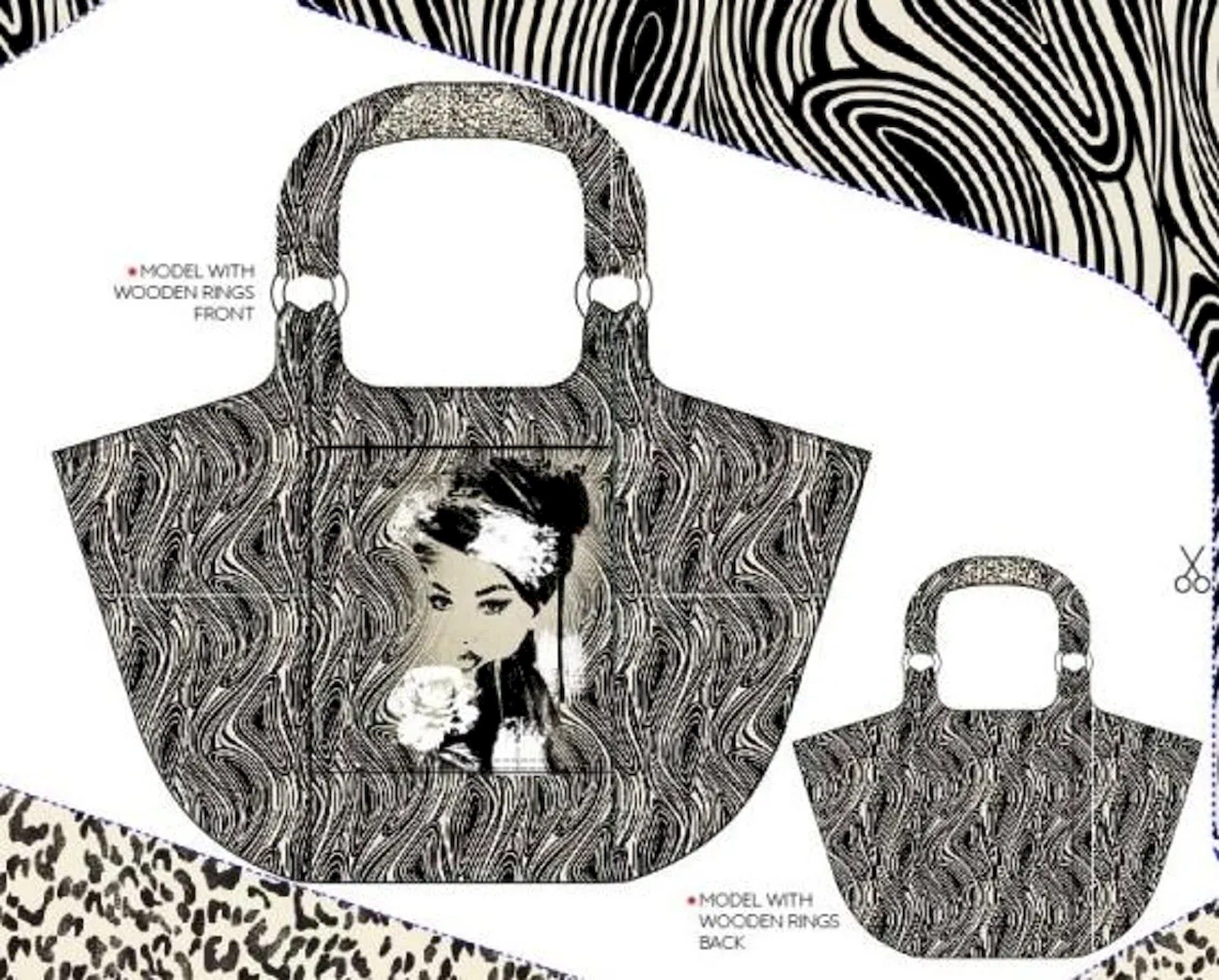 Stenzo Textiles Stoff DIY-Taschenpanel Canvas Tasche Shopper, 150 x 150 cm, 100% Baumwolle