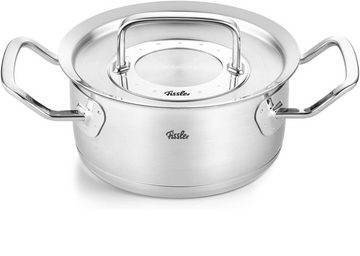 Fissler Topf-Set Profi Collection,Topfset,5Tlg+Metall-Deckel+Edelstahlpflege+Induktion, hitzebeständig, robust (Töpfeset, Induktionstöpfe, Töpfe, Topf Set, 5-tlg., 4 Töpfe+ Deckel, 1Ohne Deckel), + Stieltopf 16cm, alle Töpfe mit Deckel, Induktion, 5 Tlg