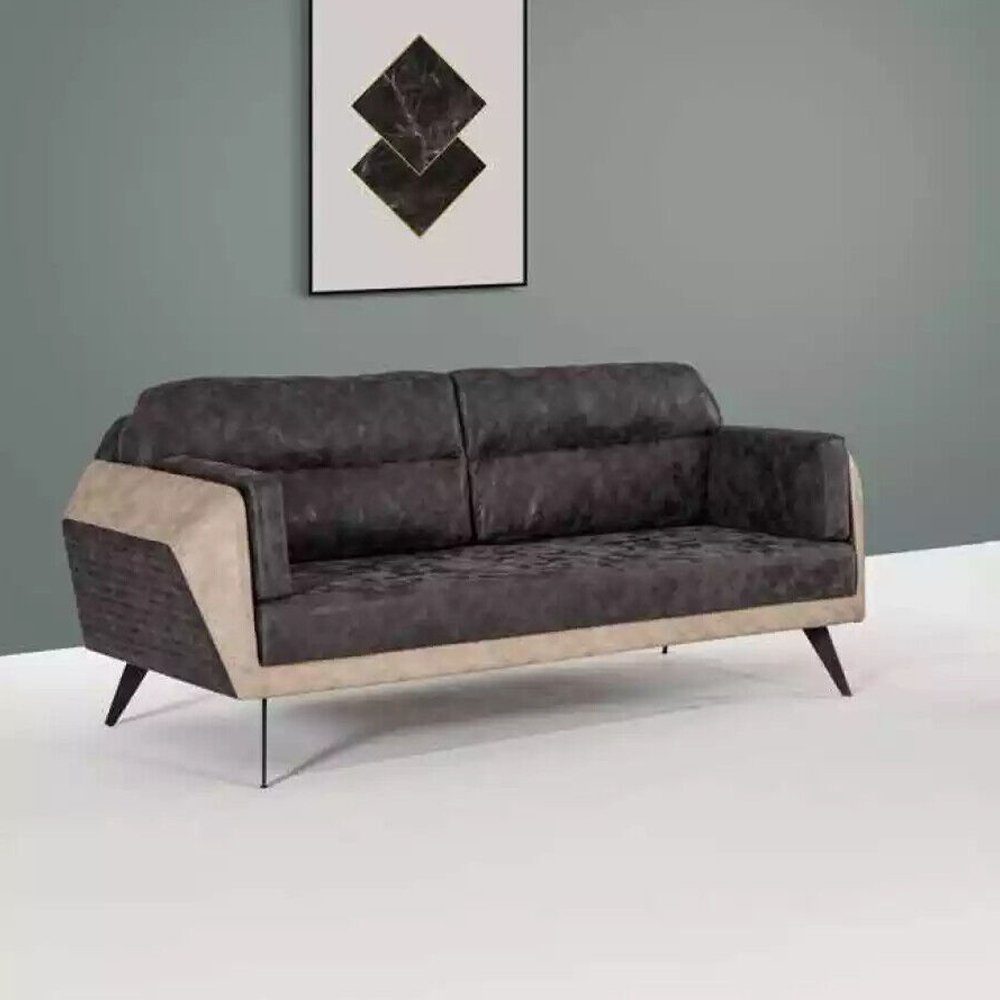 Neu Sofagarnitur Couch Moderne JVmoebel Sofa Stoffmöbel Made Set, Dreisitzer Europe Sessel In