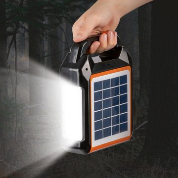 EASYmaxx Stromgenerator Solar-Generator Kit 10000mAh - schwarz/orange, (1-tlg)