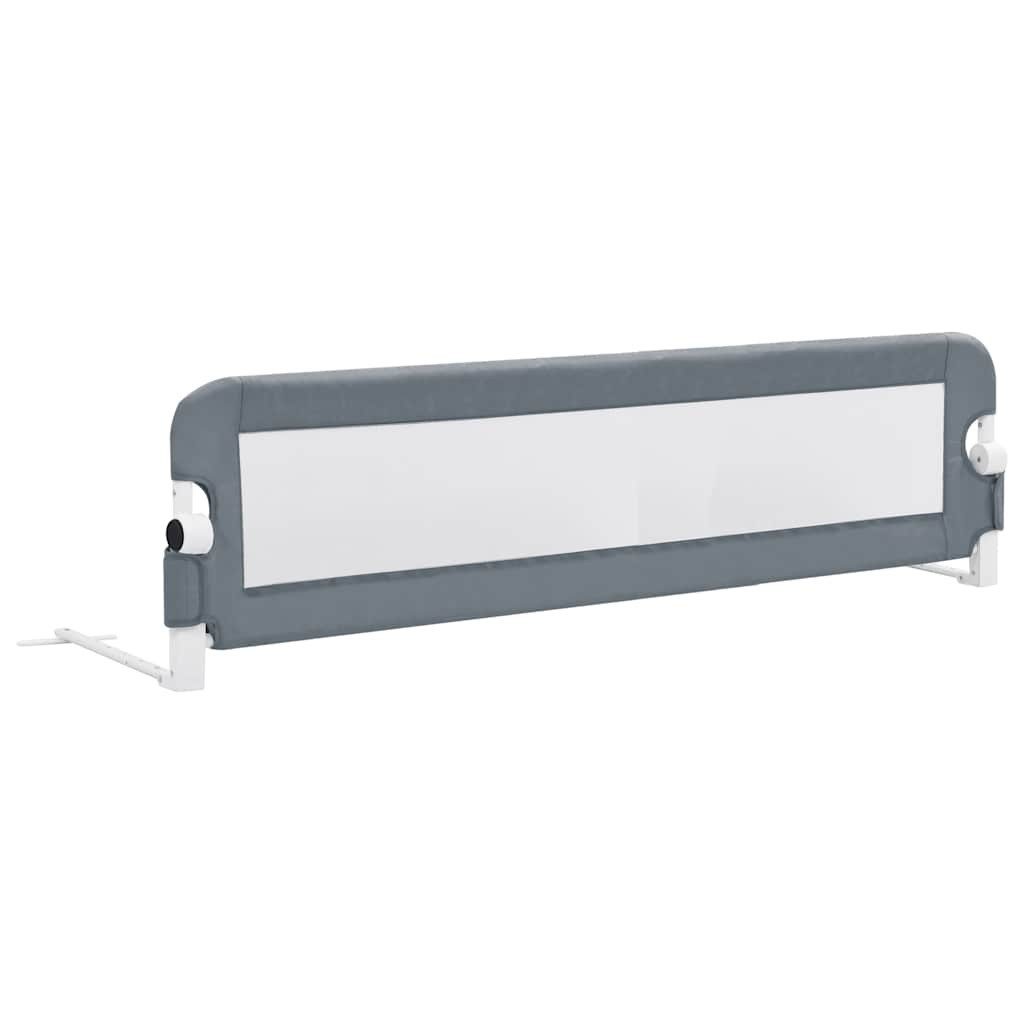 vidaXL Bettschutzgitter Kleinkind-Bettschutzgitter Grau 120x42 cm günstig online kaufen