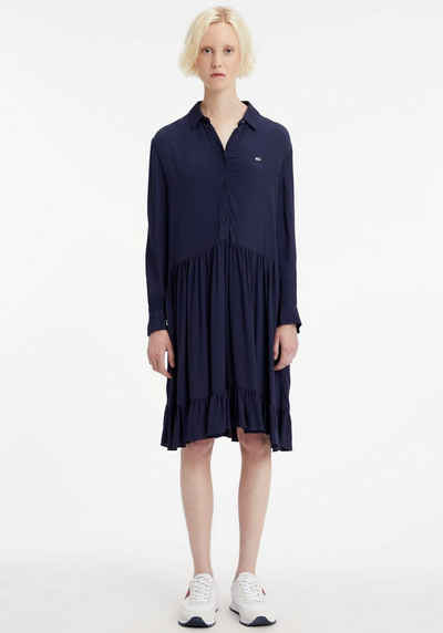 Tommy Jeans Volantkleid TJW TIERED SHIRT DRESS mit Tommy Jeans Logo-Flag