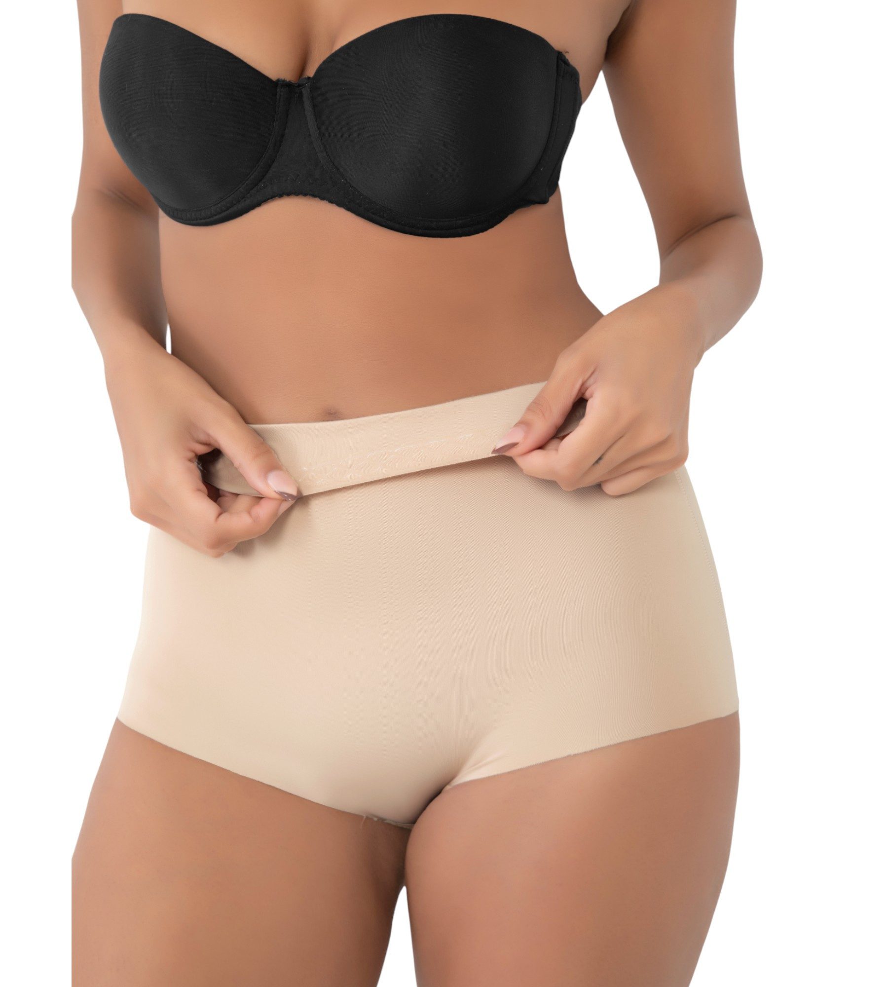 Formangel Miederslip mit hoher Taille und nahtloser Passform, Corsage formend & rutschfest (1-St) Lasergeschnittener Bund