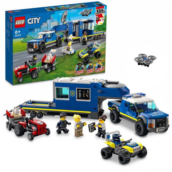 LEGO® Konstruktionsspielsteine Mobile Polizei-Einsatzzentrale (60315) LEGO® City (436 St)