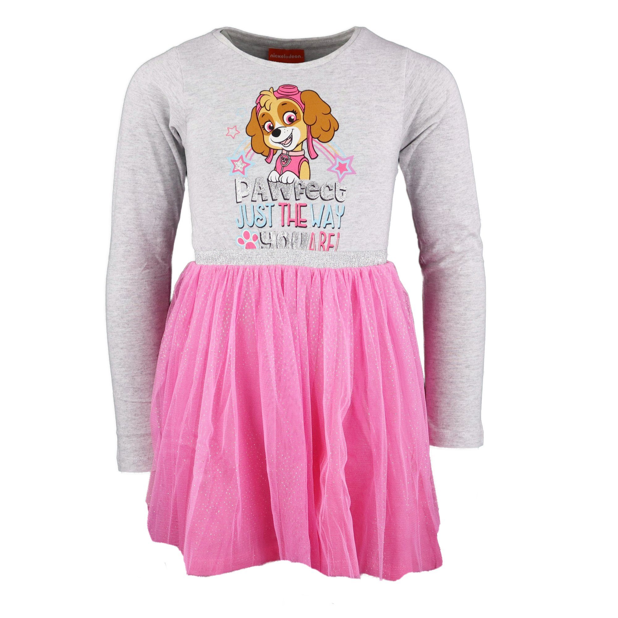 PAW PATROL Tüllkleid Skye Mädchen Kinder Kleid Gr. 98 bis 134