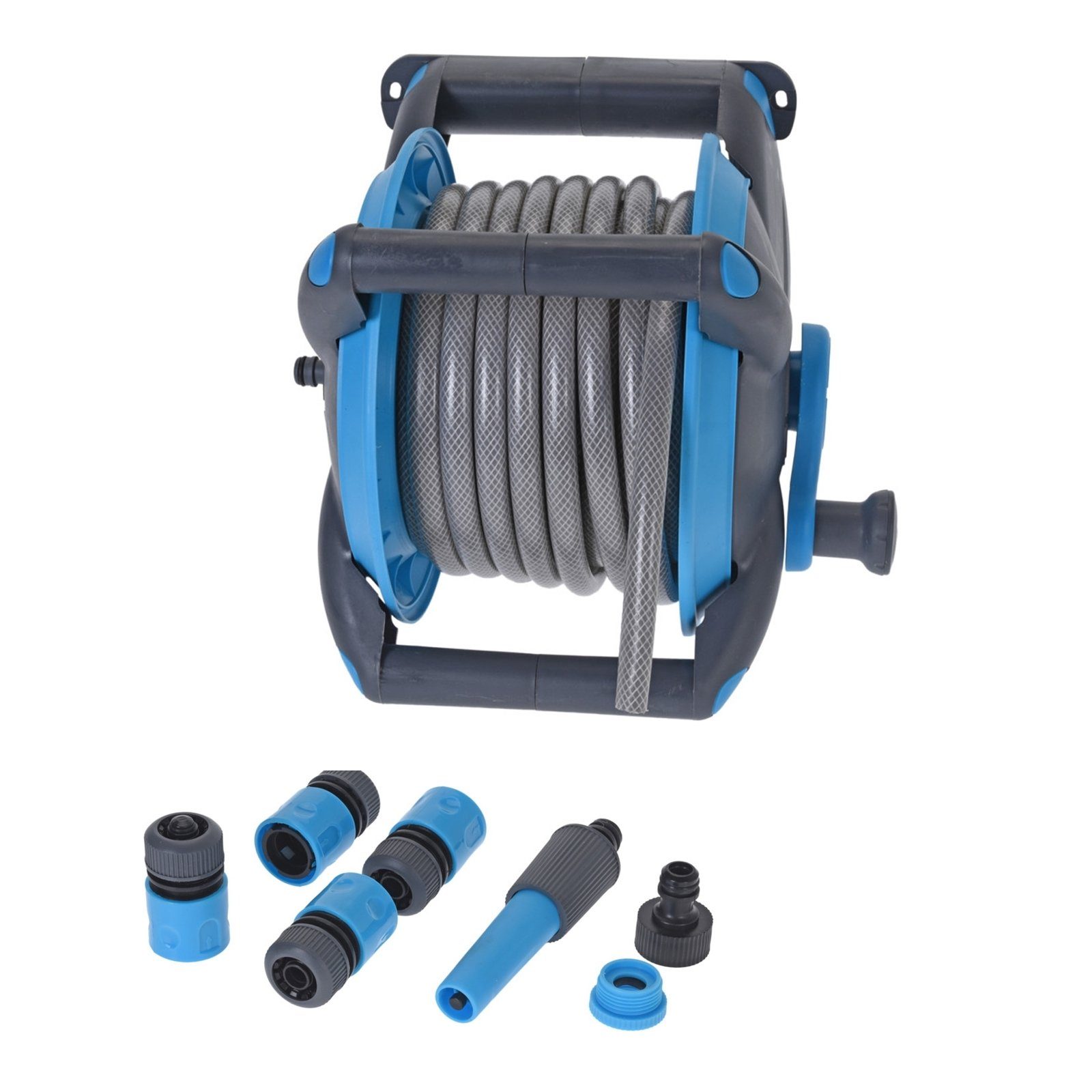 HTILiving Gartenschlauch GartenschlauchSet 15 m, Halterung Schlauch