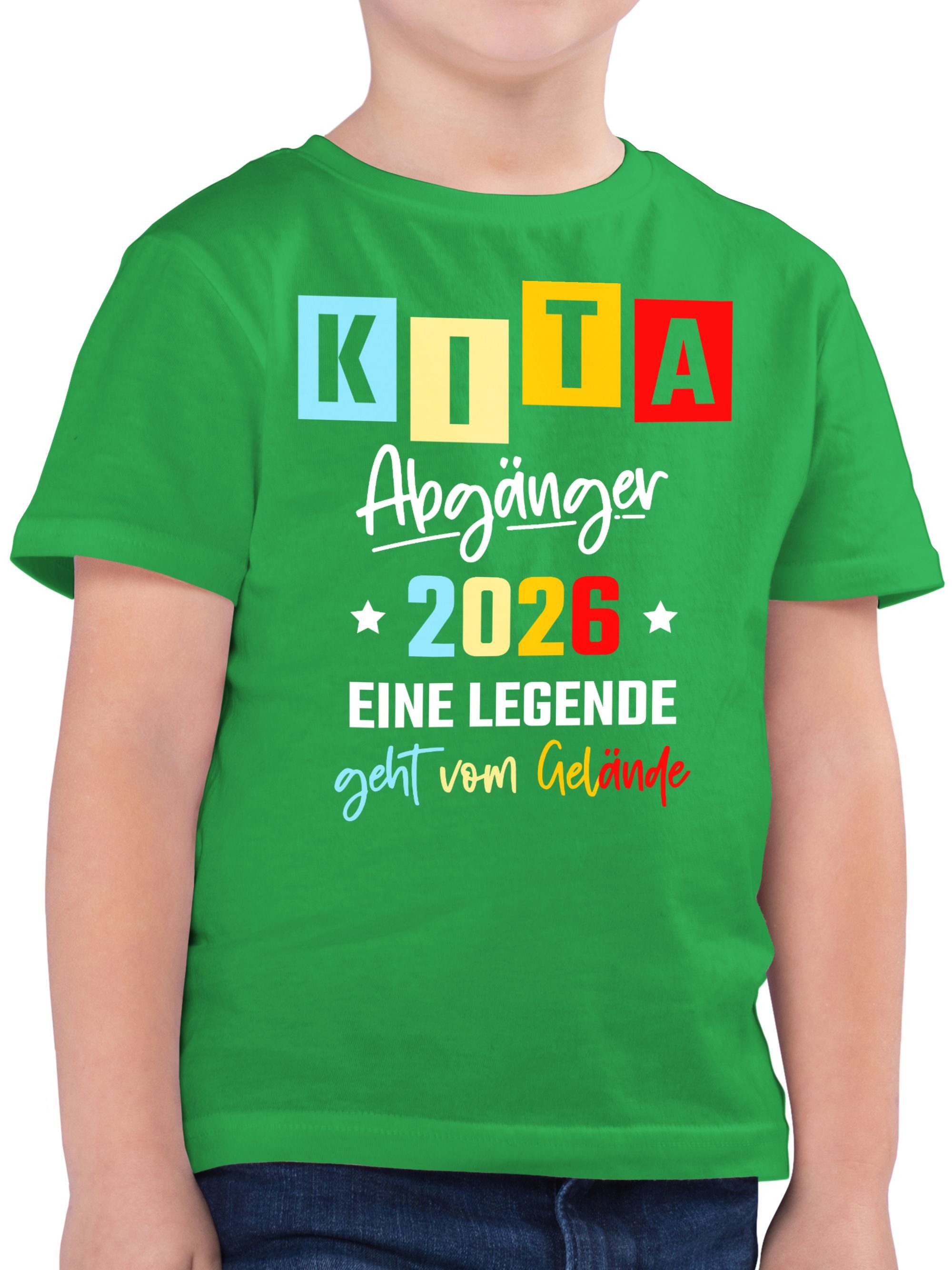 Shirtracer T-Shirt Kita Abgänger 2026 - Eine Legende Gelände (1-tlg) Einschulung Junge Schulanfang Geschenke