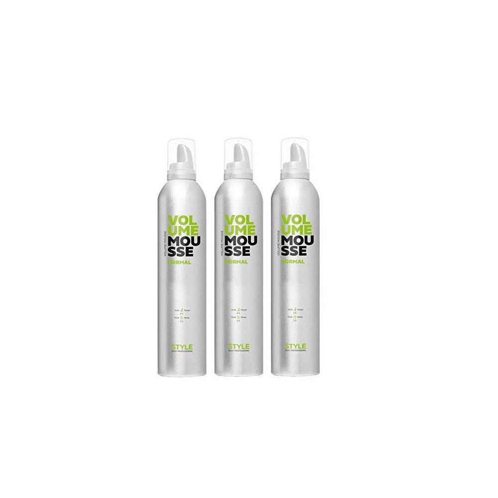Dusy Professional Haarschaum Dusy Style Volume Mousse normal 400ml 3er Pack