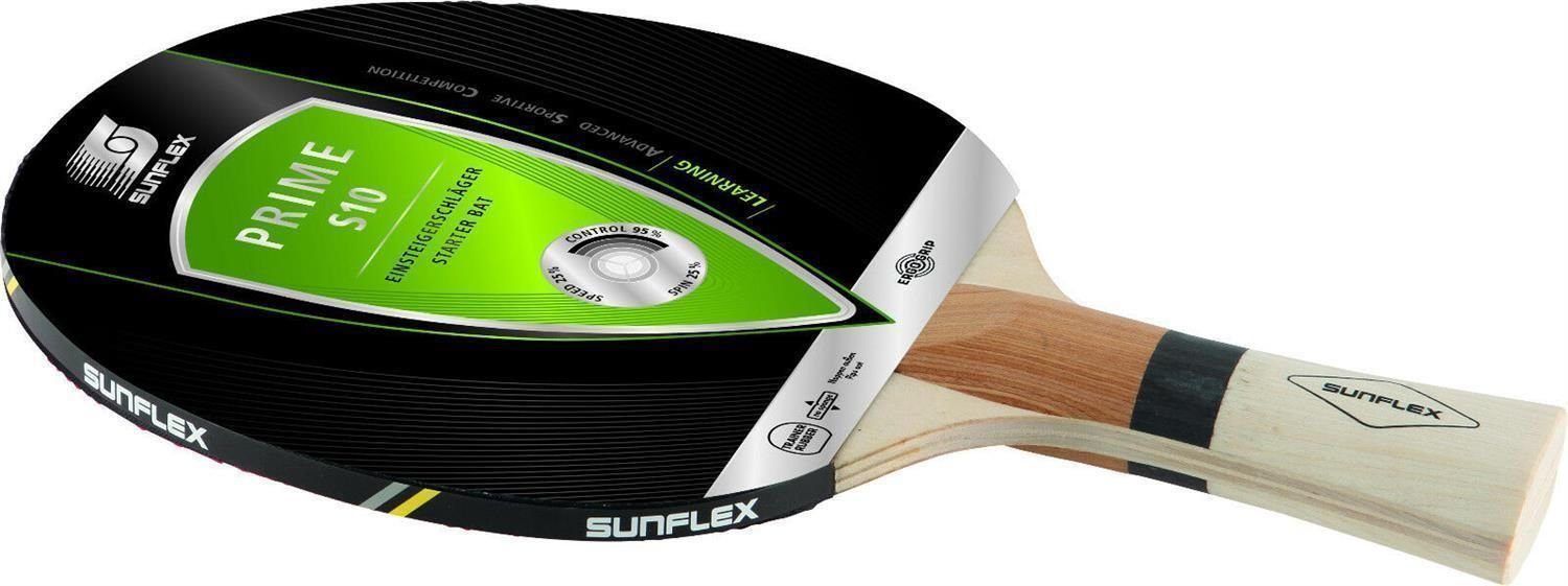 Sunflex Tischtennisschläger Prime S10 + Tischtennishülle, Tischtennis Schläger Set Tischtennisset Table Tennis Bat Racket