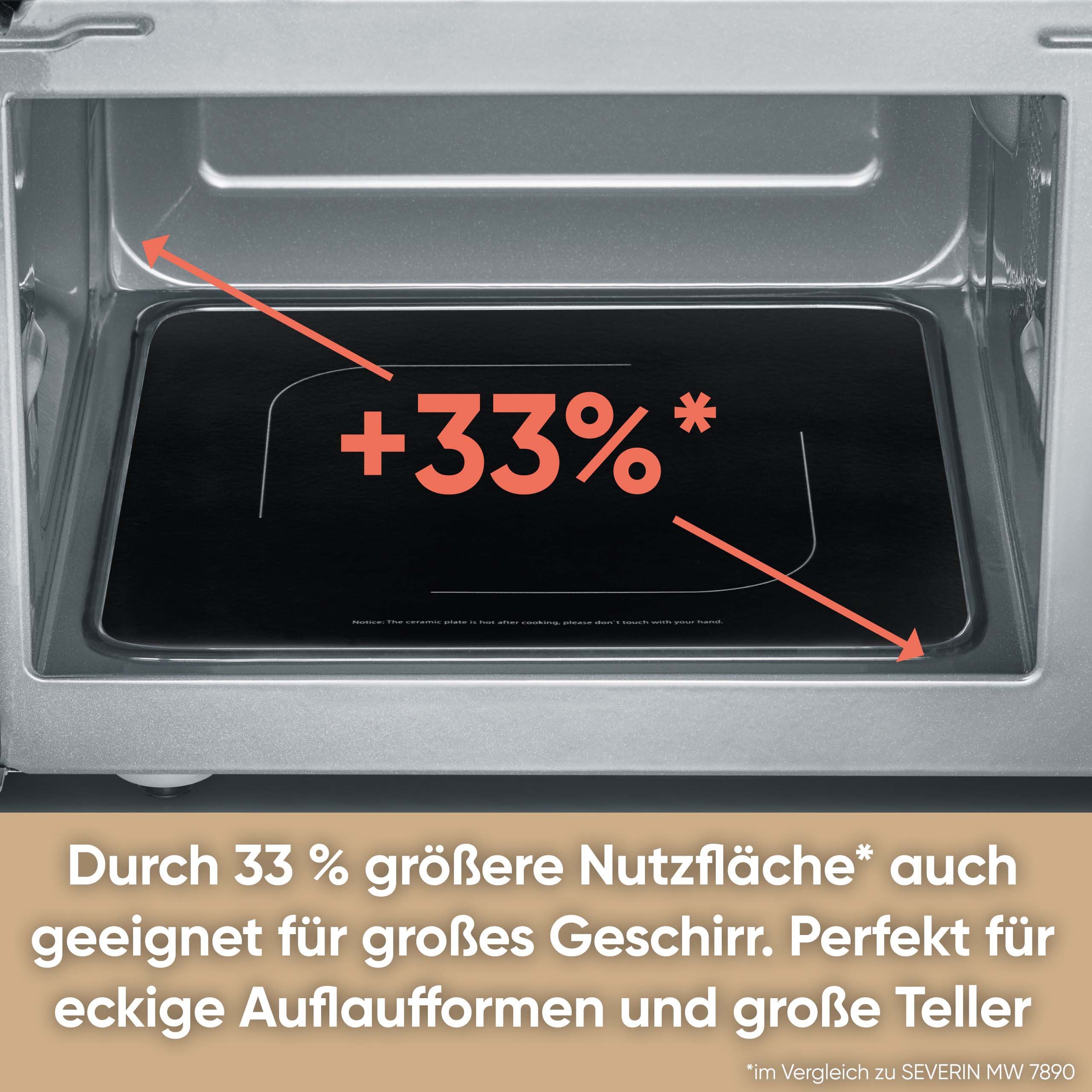 Severin Mikrowelle MW 7762, Grill, Mikrowelle, 20 l