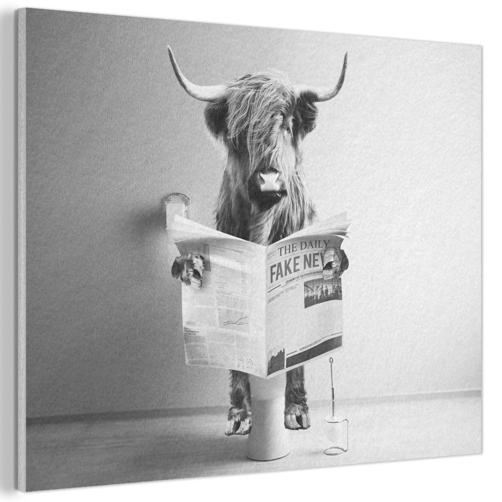 MuchoWow Gemälde Schottischer Highlander - WC günstig online kaufen
