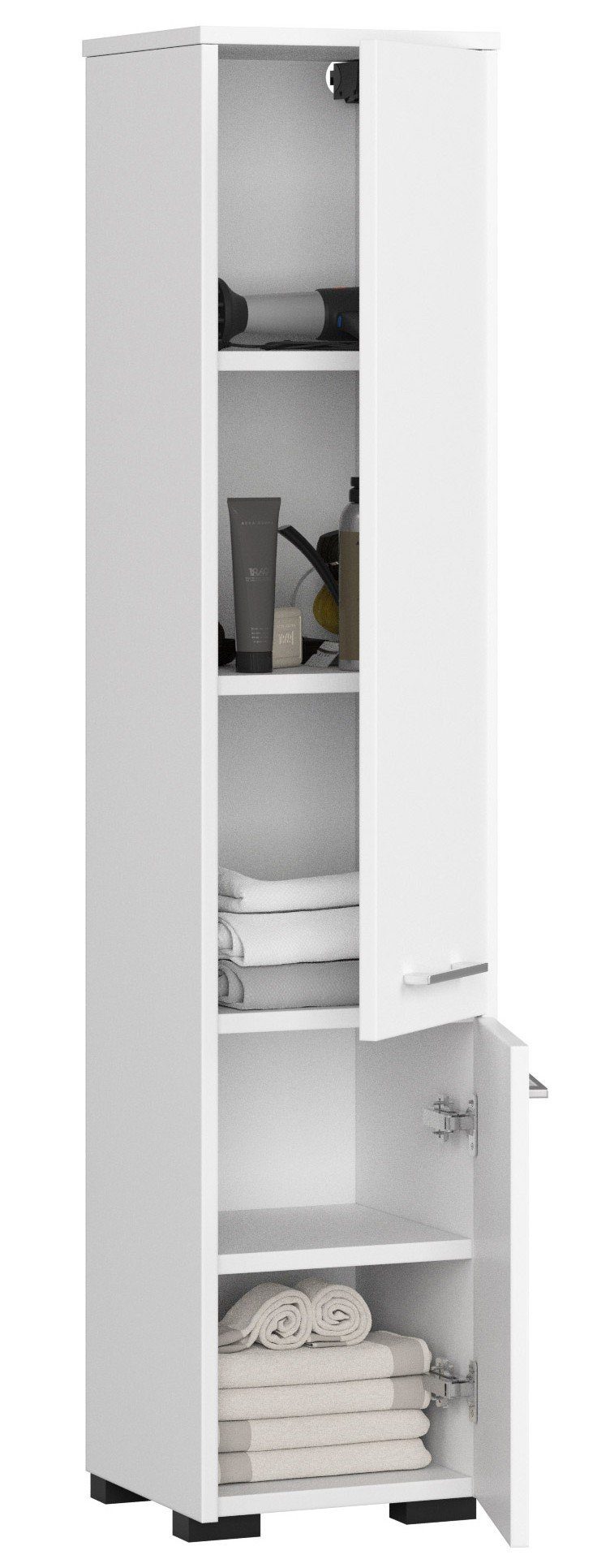 Home Collective Badregal Badezimmerschrank, mit 2 Türen und 4 Einlegeböden günstig online kaufen