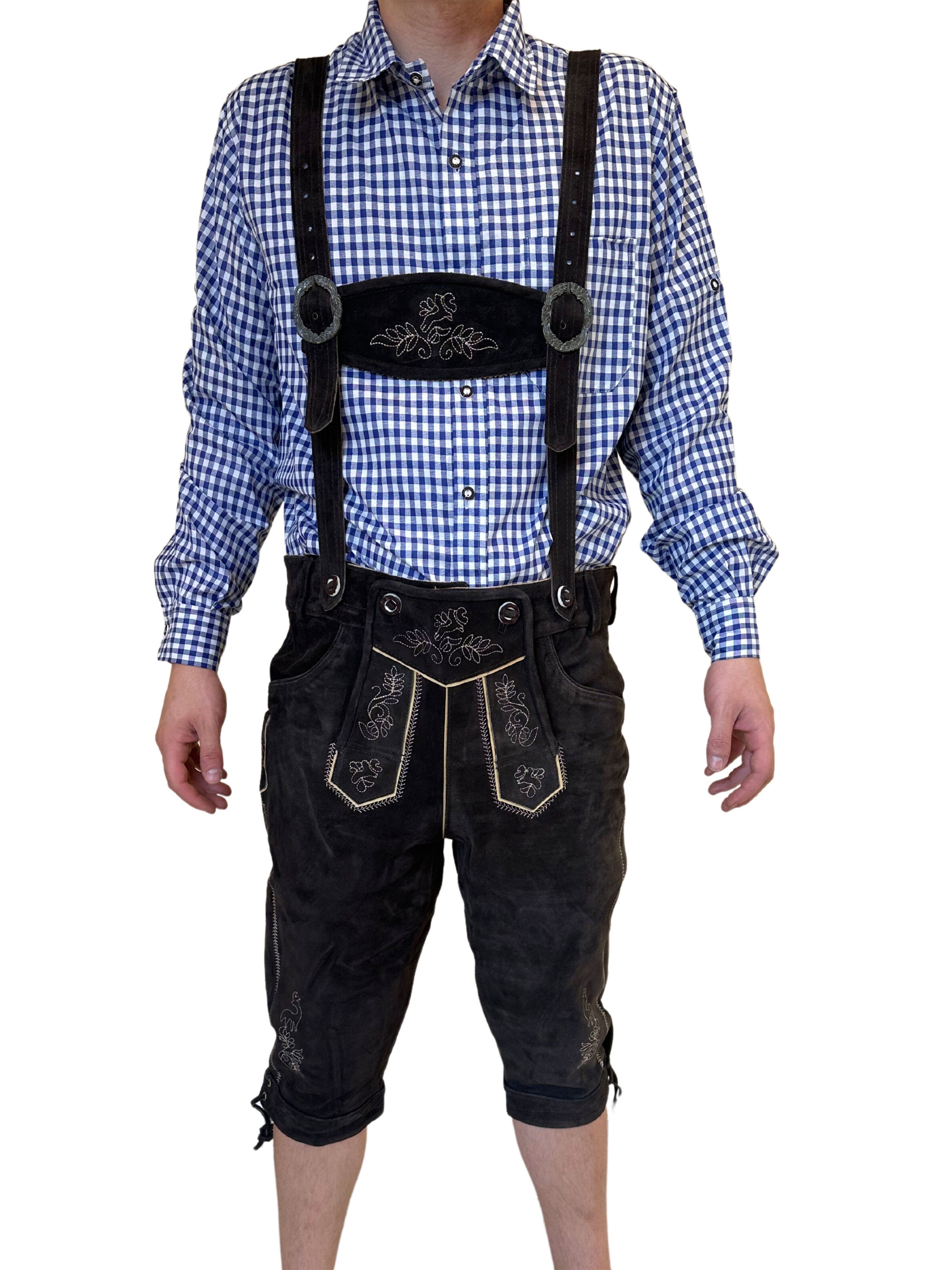 Dretaild Trachtenlederhose Premium Lederhose Herren Tracht günstig online kaufen