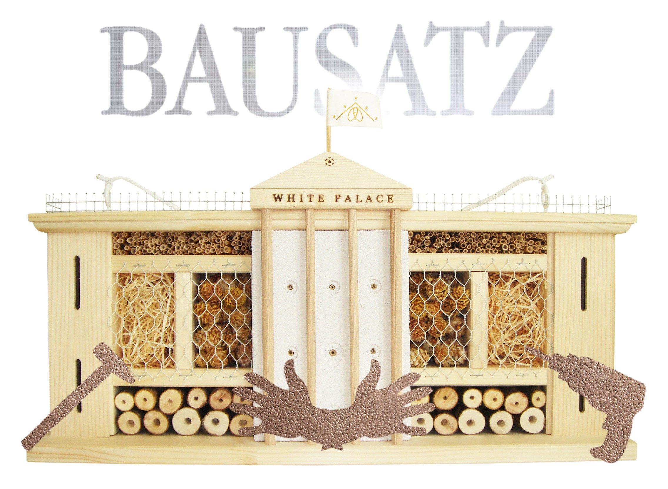LUXUS-INSEKTENHOTEL Insektenhotel Insektenhotel Bausatz "WEISSER PALAST"